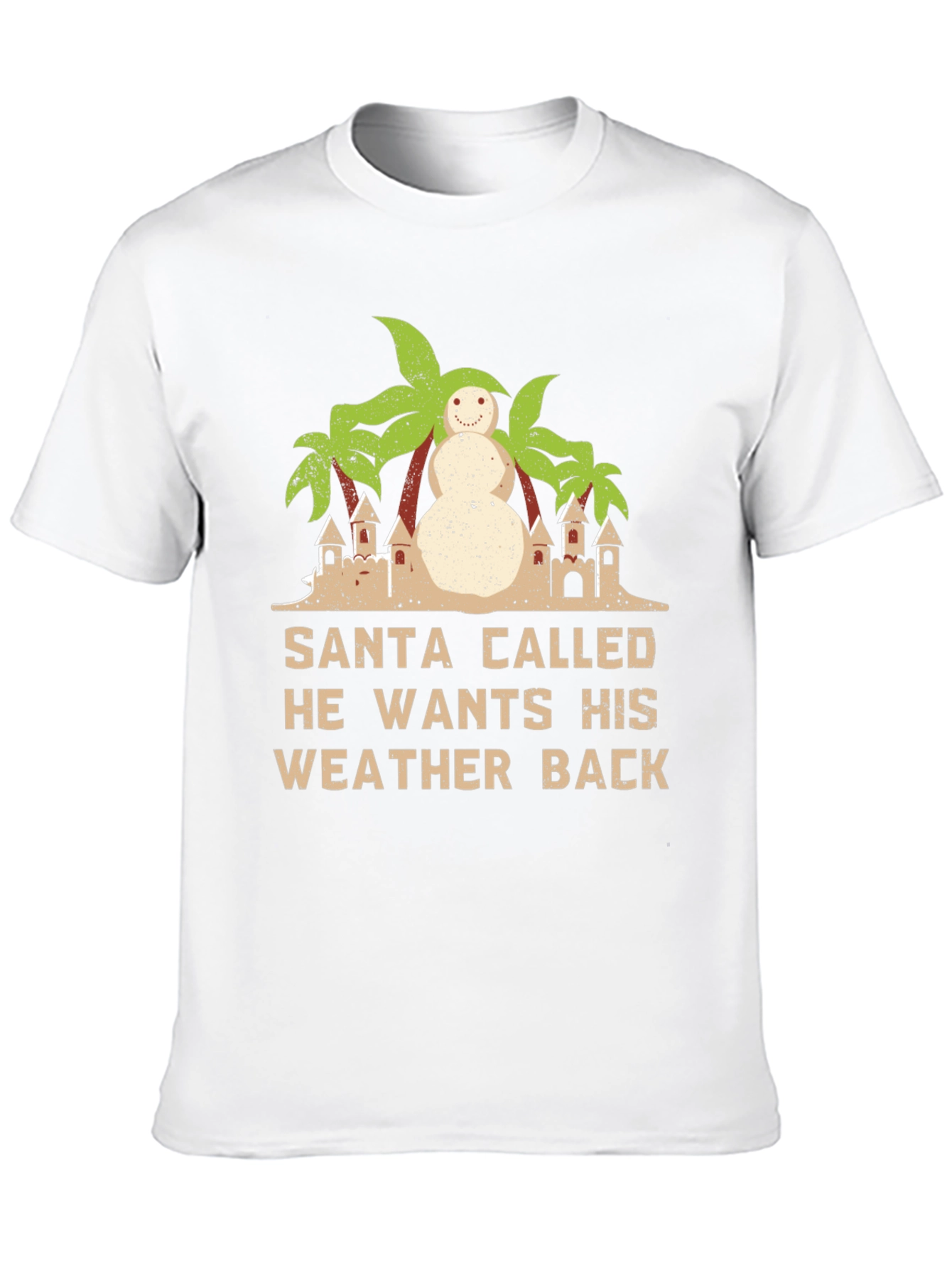 Santa Wants Weather Back Graphic T-Shirt