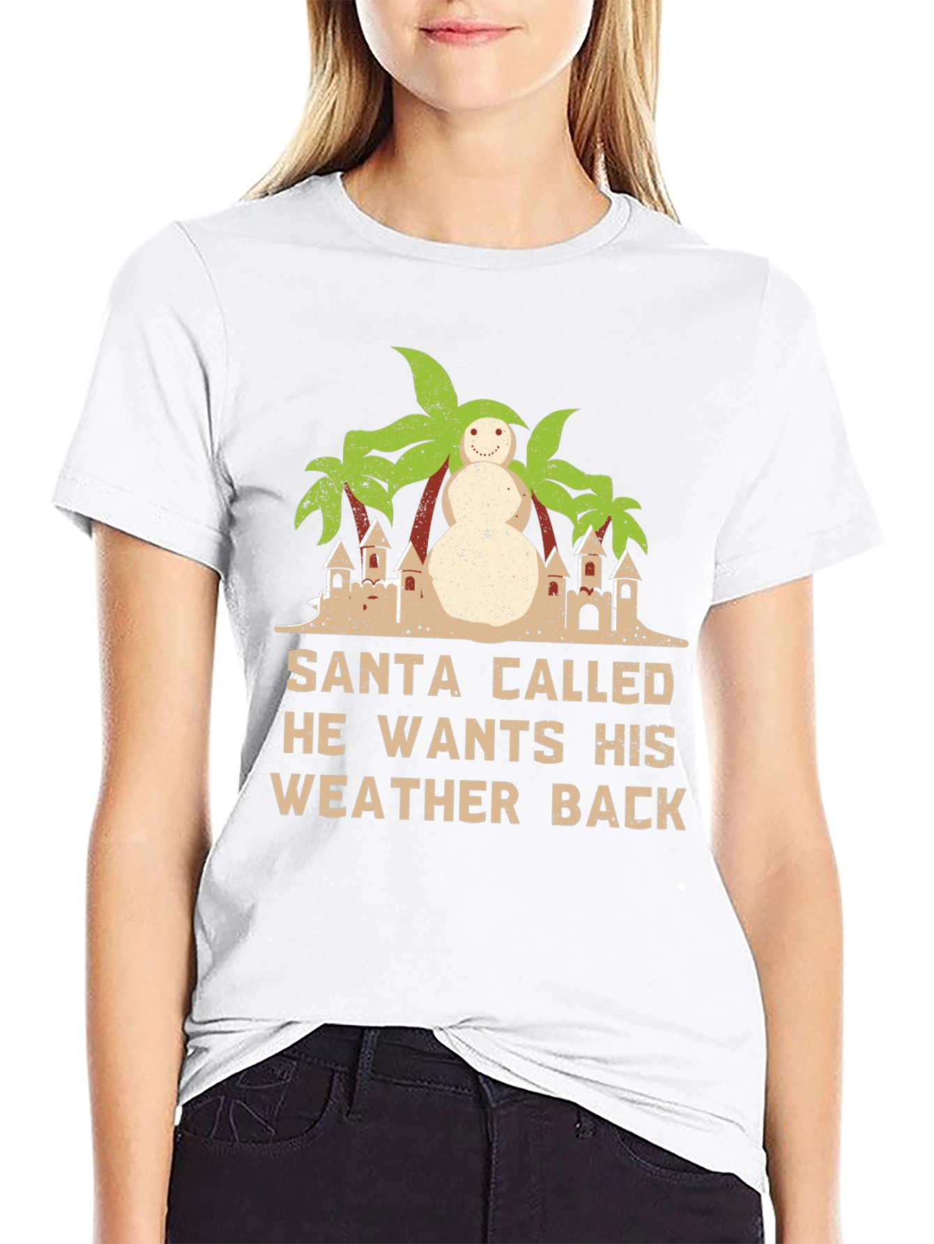 Santa Wants Weather Back Graphic T-Shirt