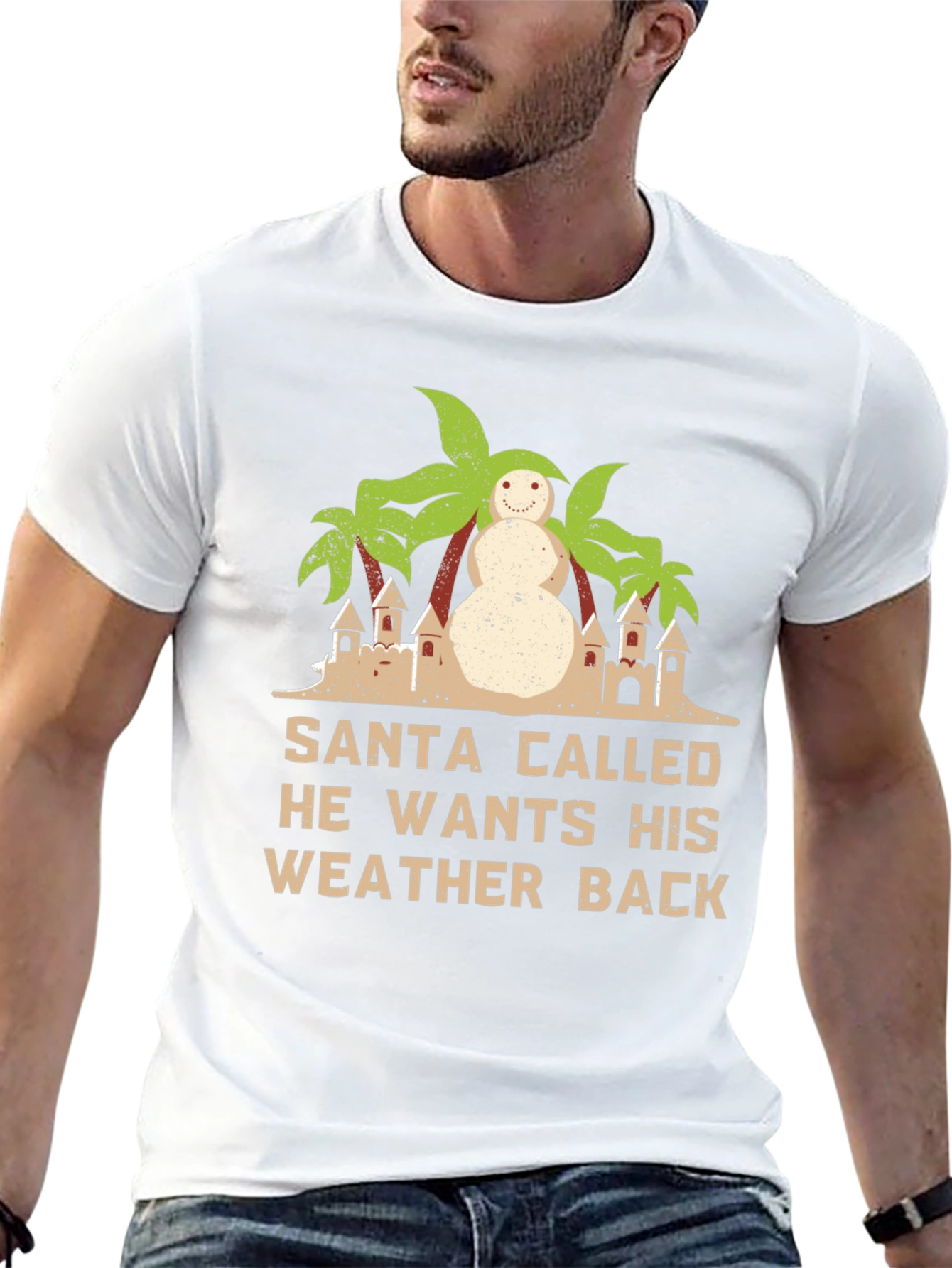 Santa Wants Weather Back Graphic T-Shirt