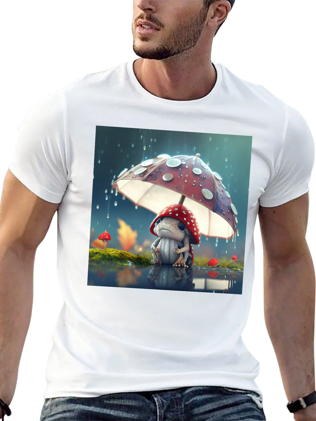 Mushroom Buddy Graphic T-Shirt