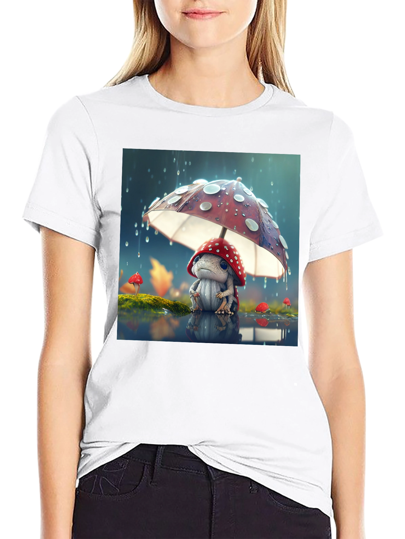 Mushroom Buddy Graphic T-Shirt