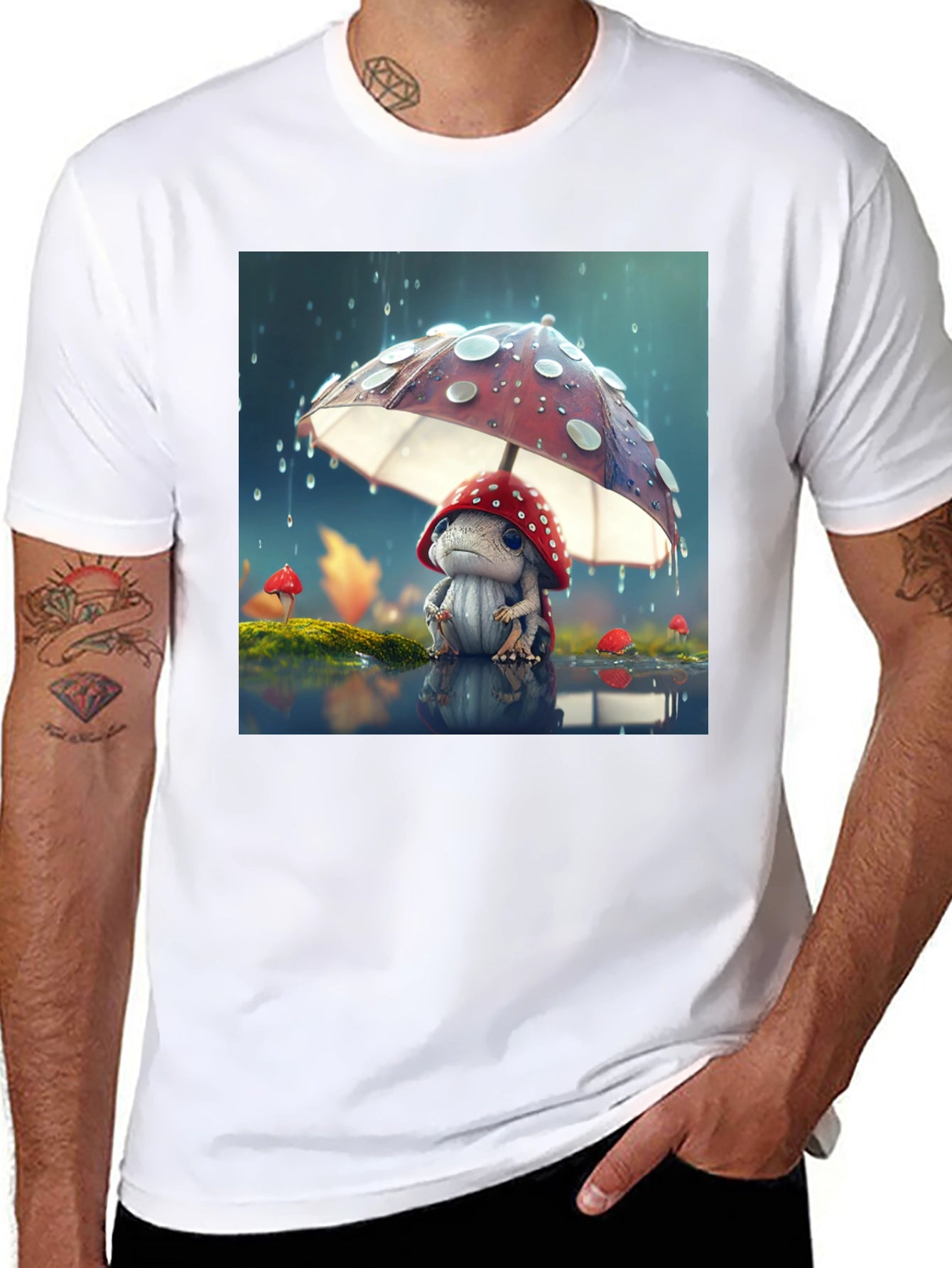 Mushroom Buddy Graphic T-Shirt
