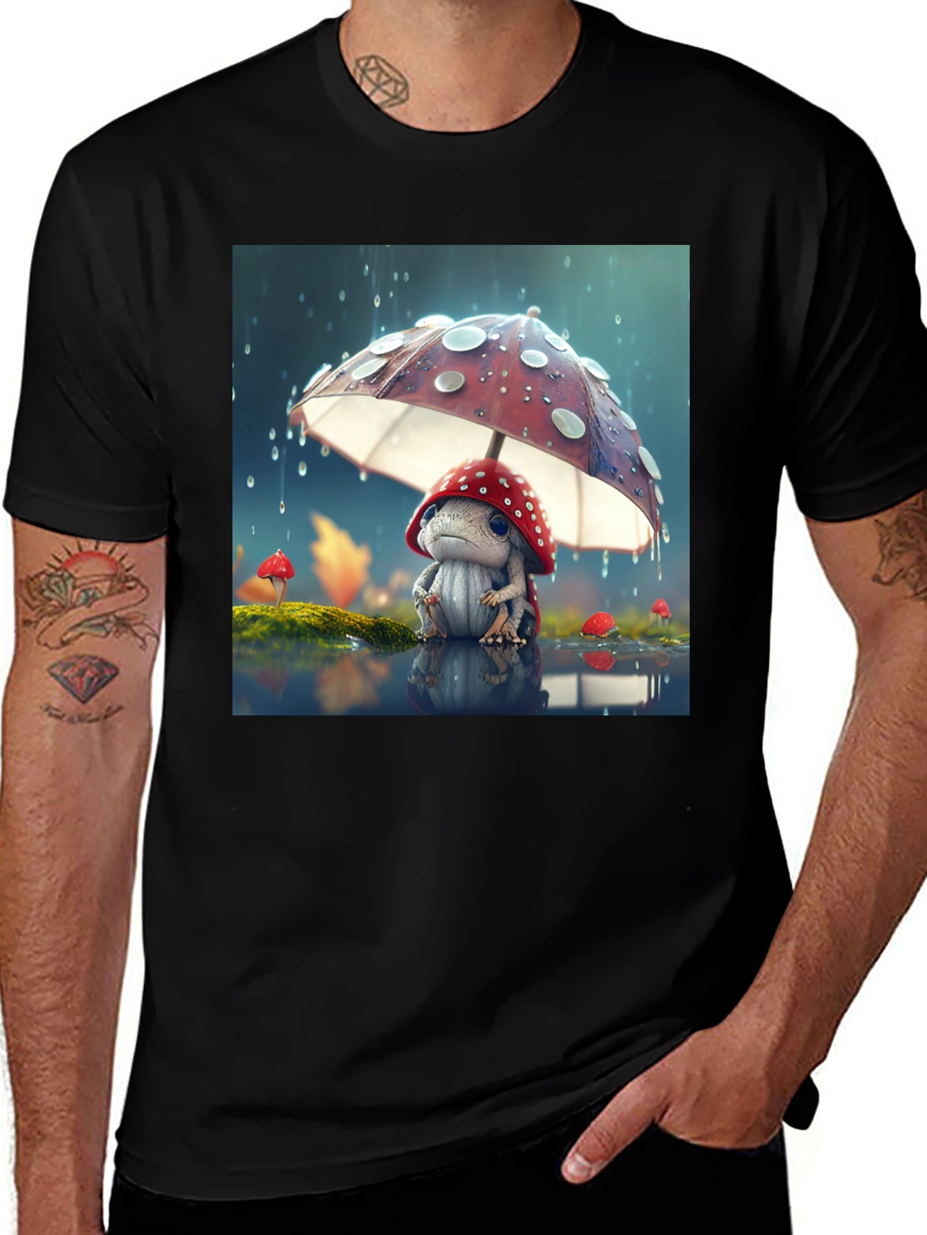 Mushroom Buddy Graphic T-Shirt