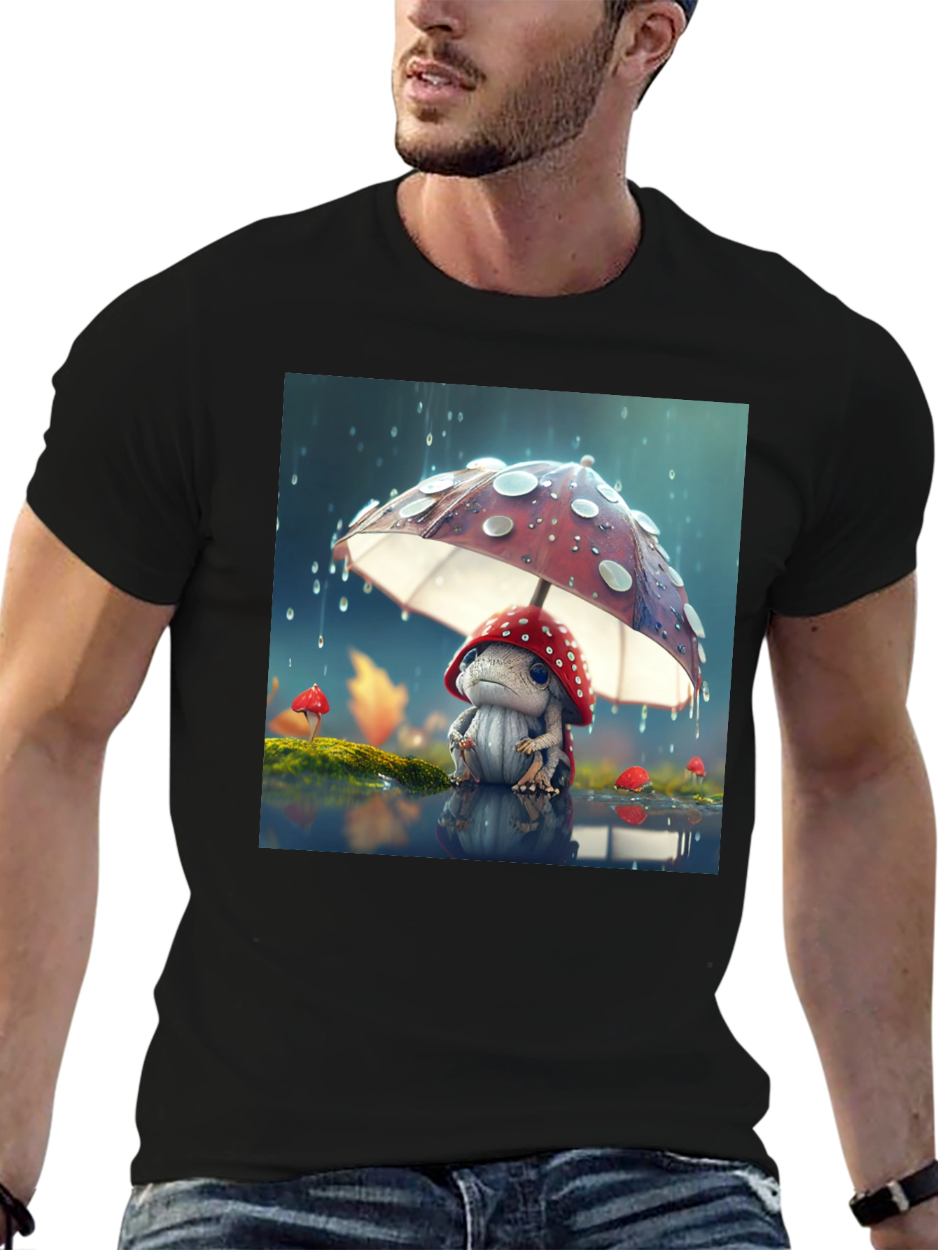 Mushroom Buddy Graphic T-Shirt