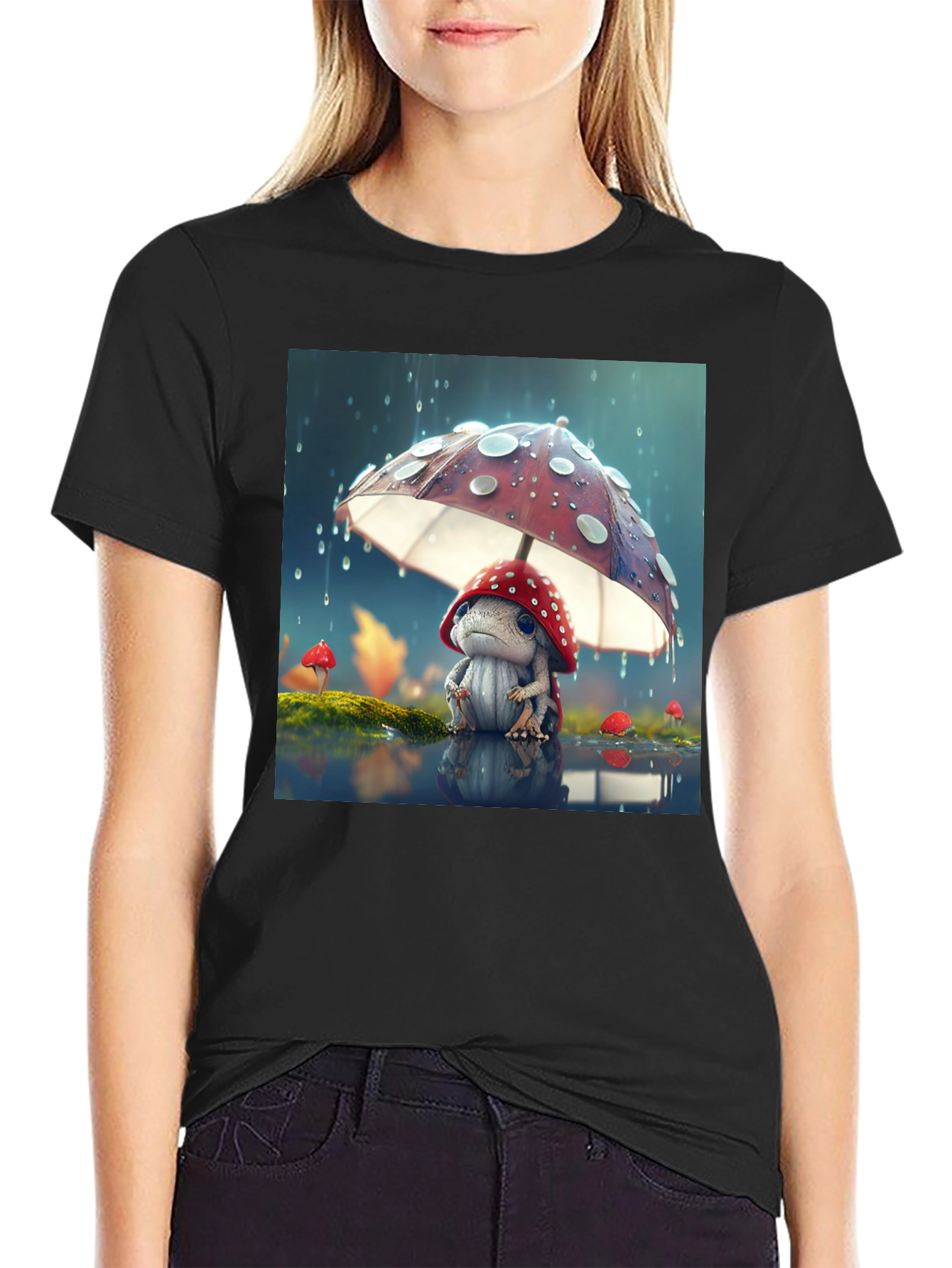 Mushroom Buddy Graphic T-Shirt