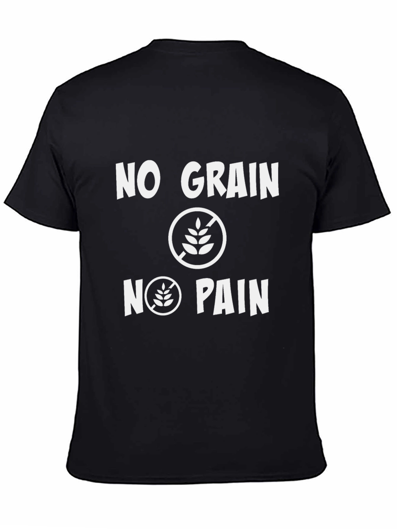 No Grain No Pain Black T-Shirt