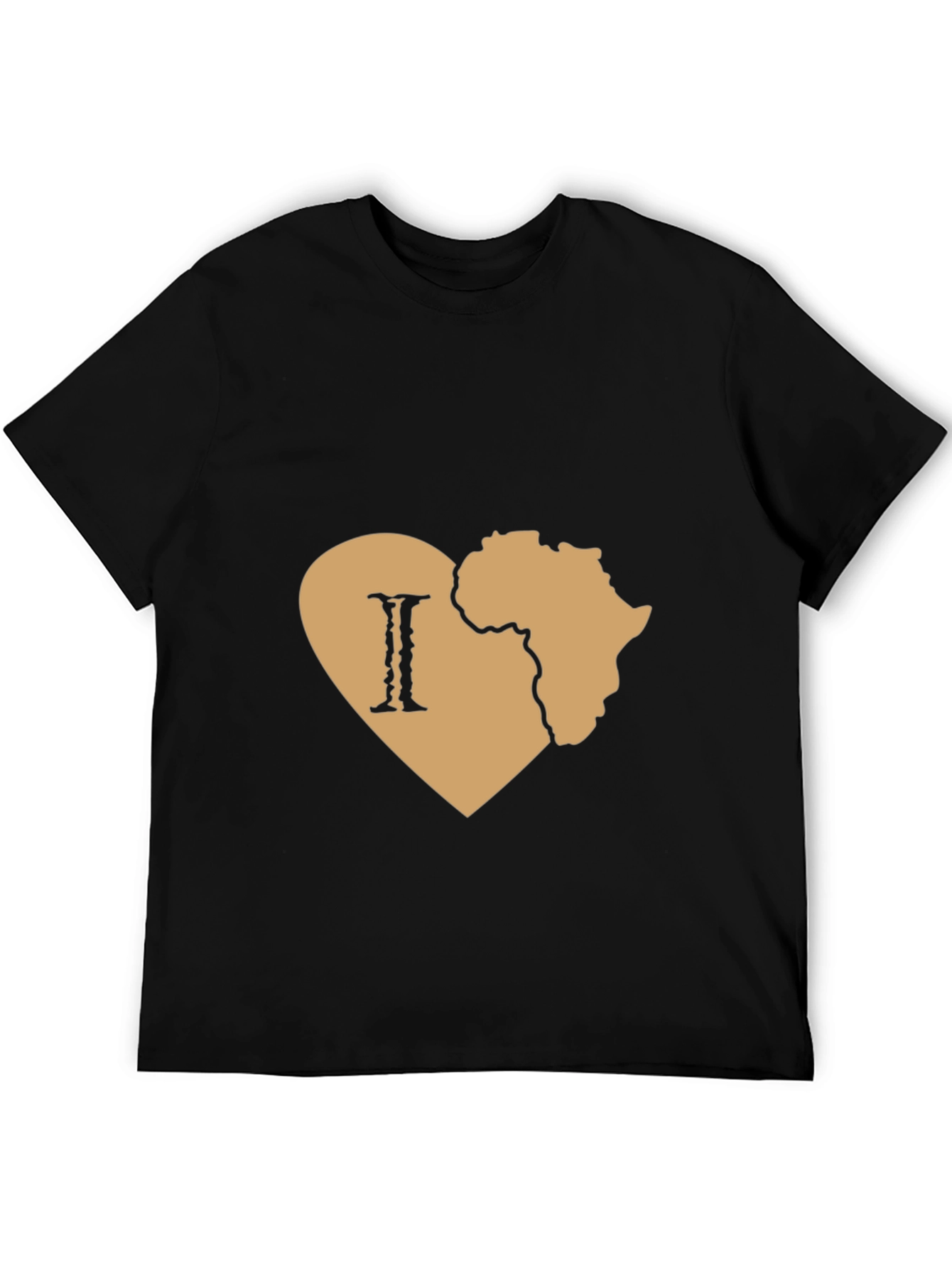I Love Africa Black T-Shirt