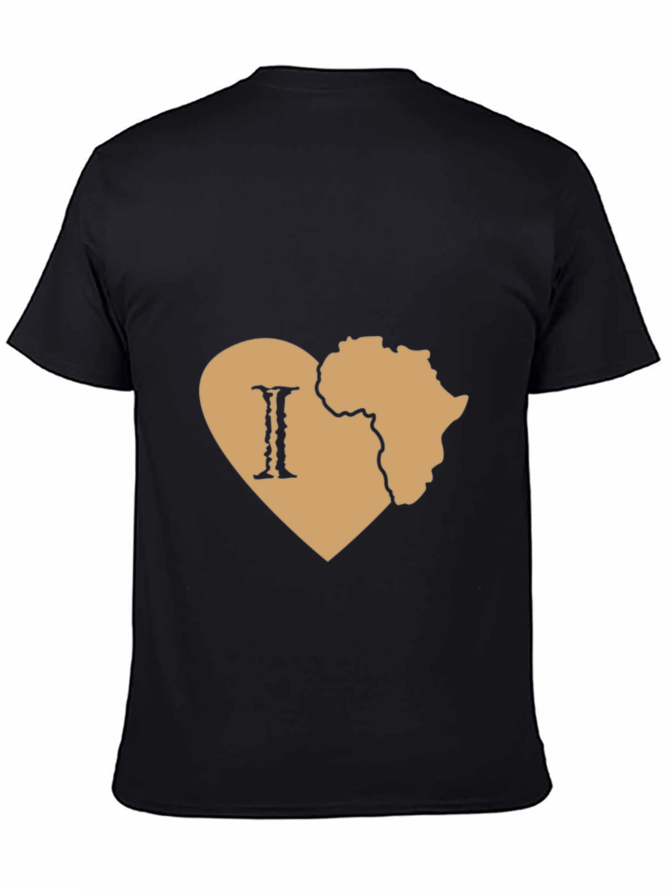 I Love Africa Black T-Shirt