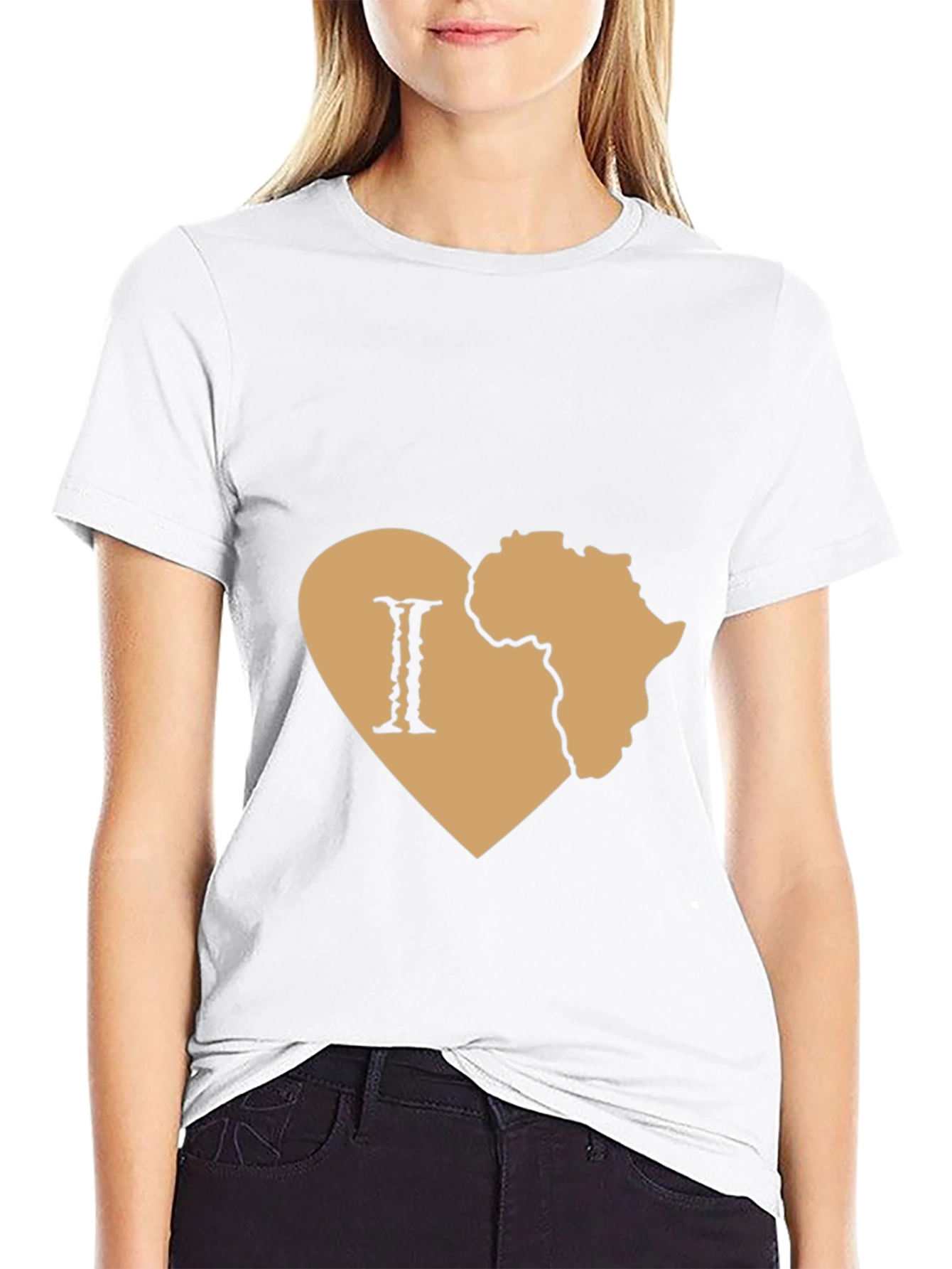 I Love Africa Black T-Shirt