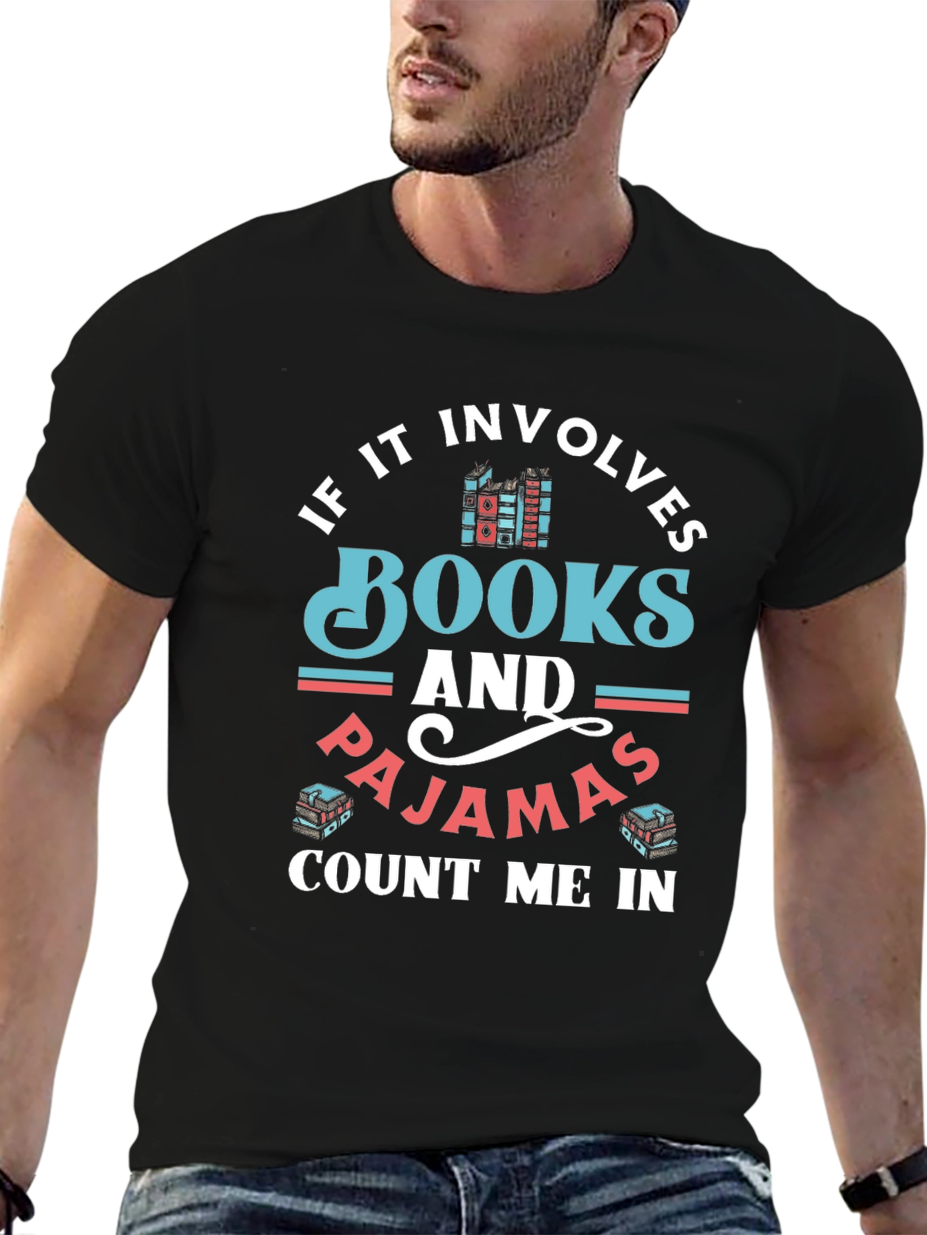 Books and Pajamas T-Shirt - Count Me In!