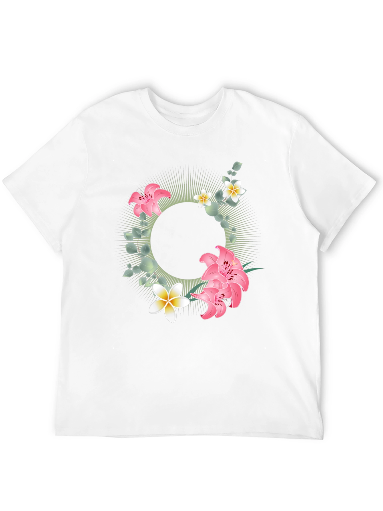 Floral Circle T-Shirt - Tropical Style