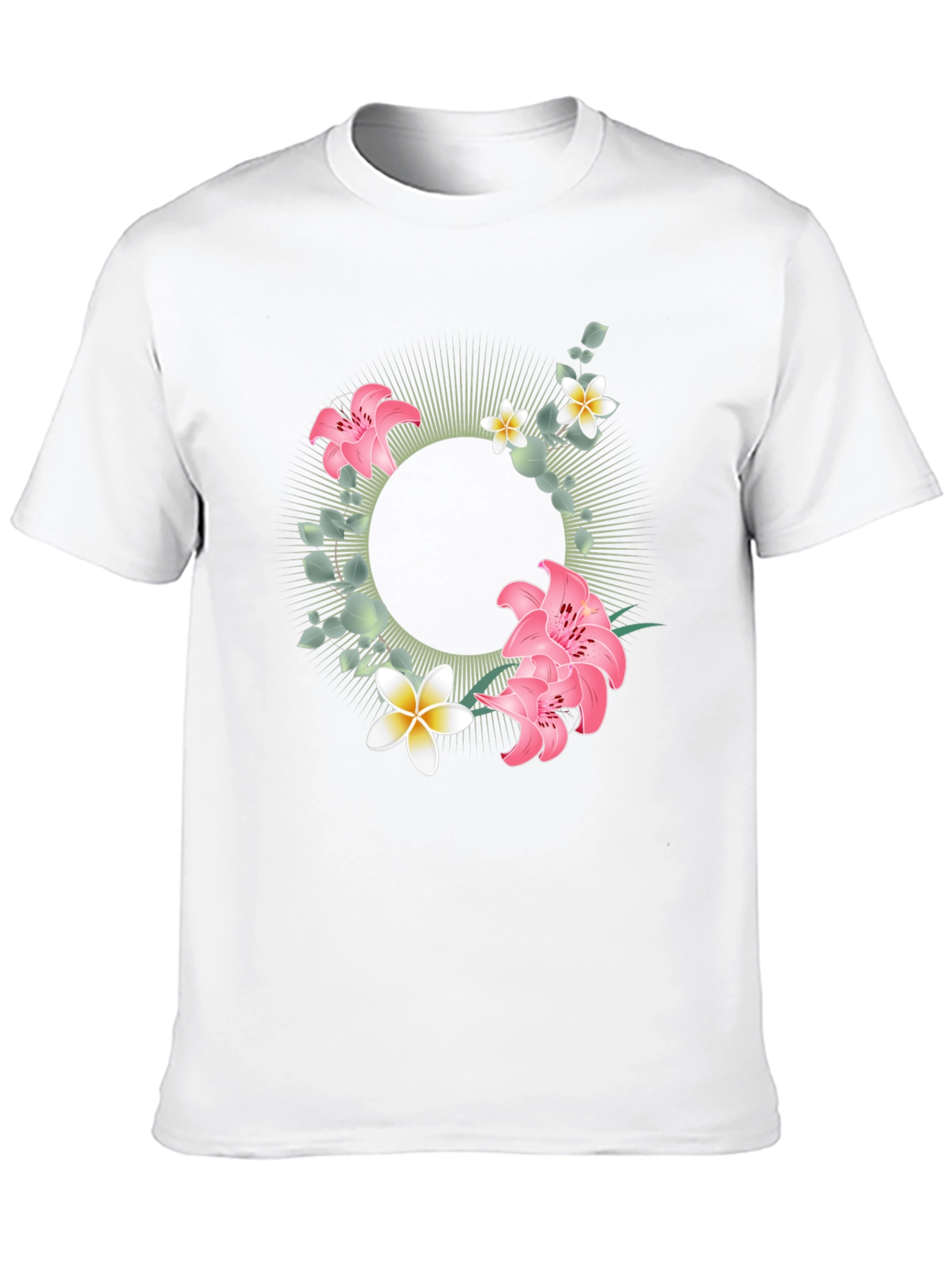 Floral Circle T-Shirt - Tropical Style