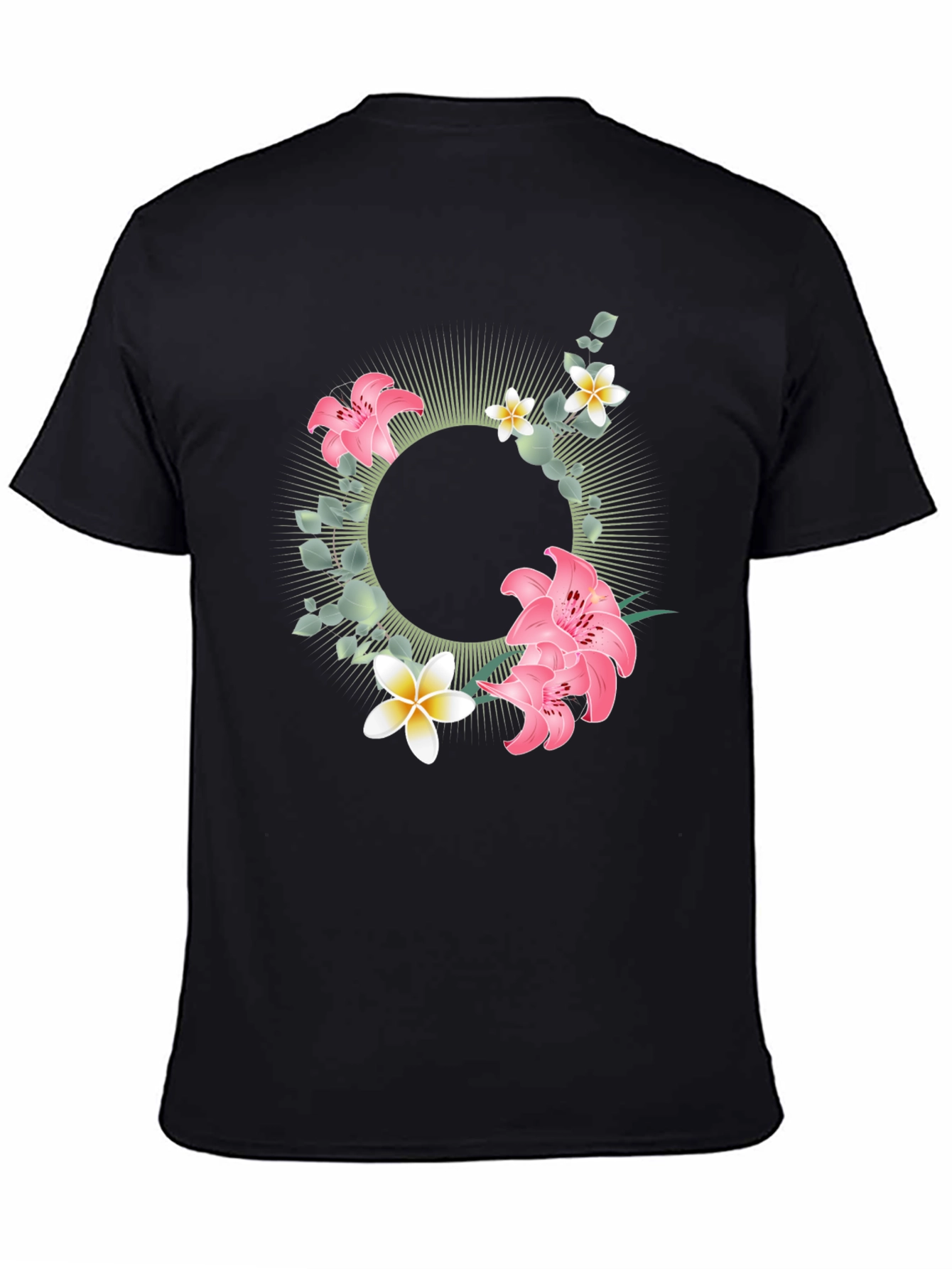 Floral Circle T-Shirt - Tropical Style