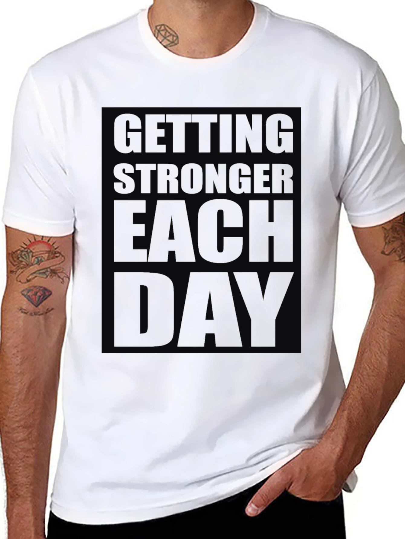 Getting Stronger Each Day Graphic Tee