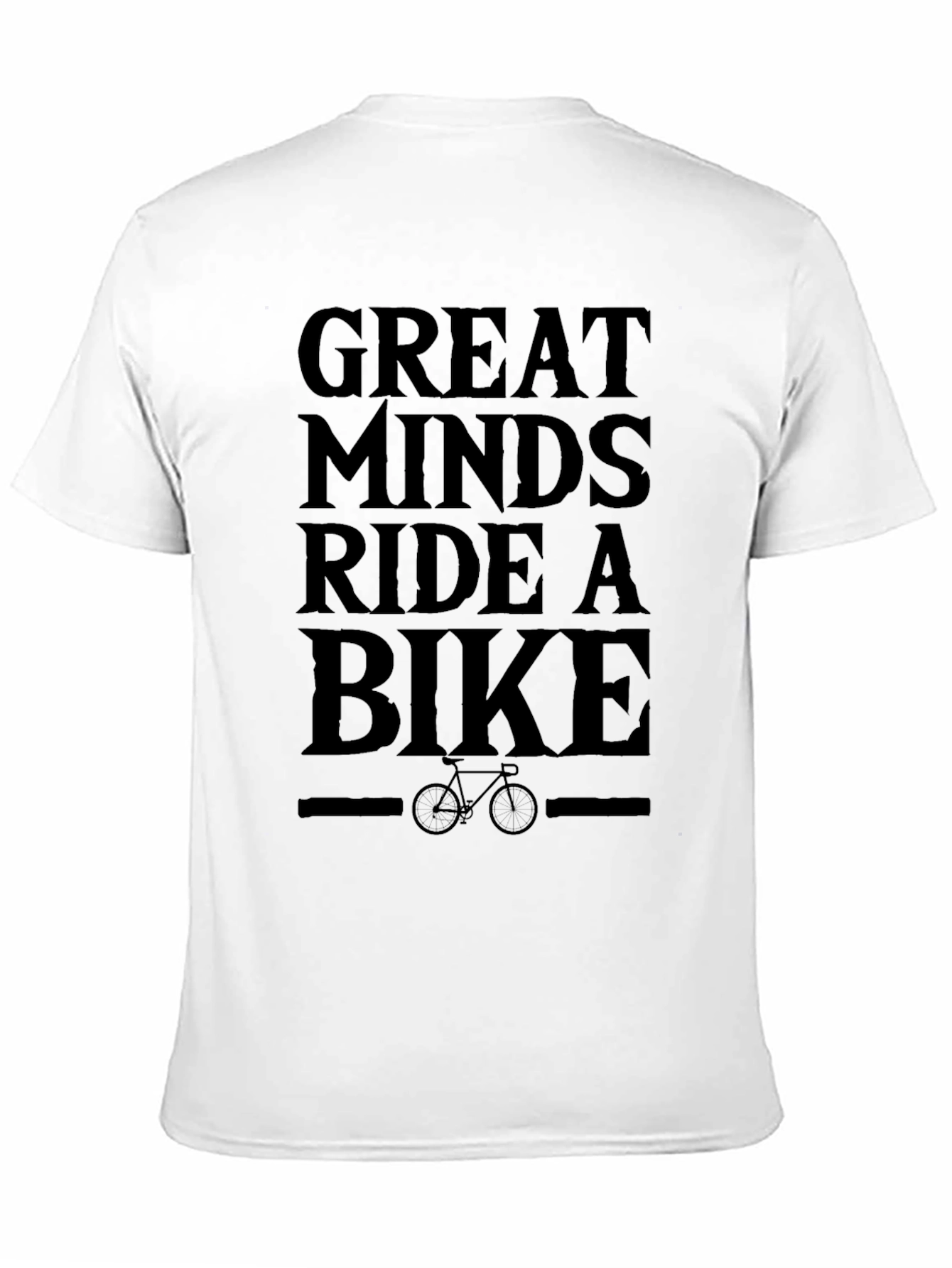 Great Minds Ride a Bike Black T-Shirt