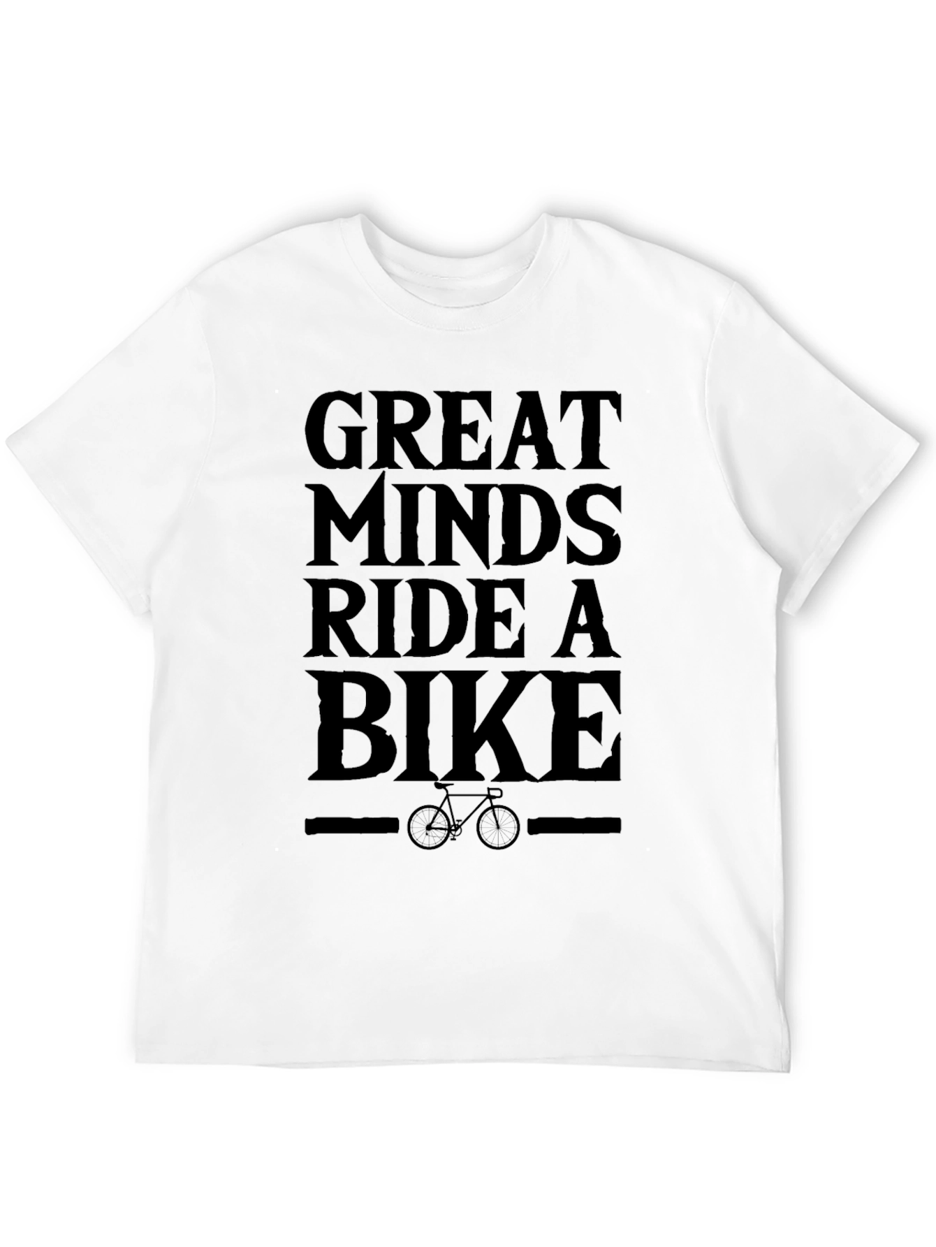 Great Minds Ride a Bike Black T-Shirt