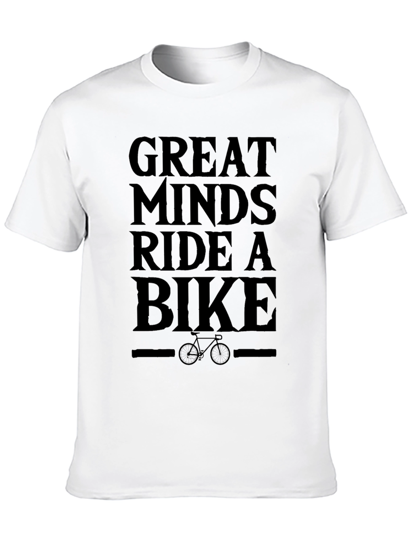 Great Minds Ride a Bike Black T-Shirt