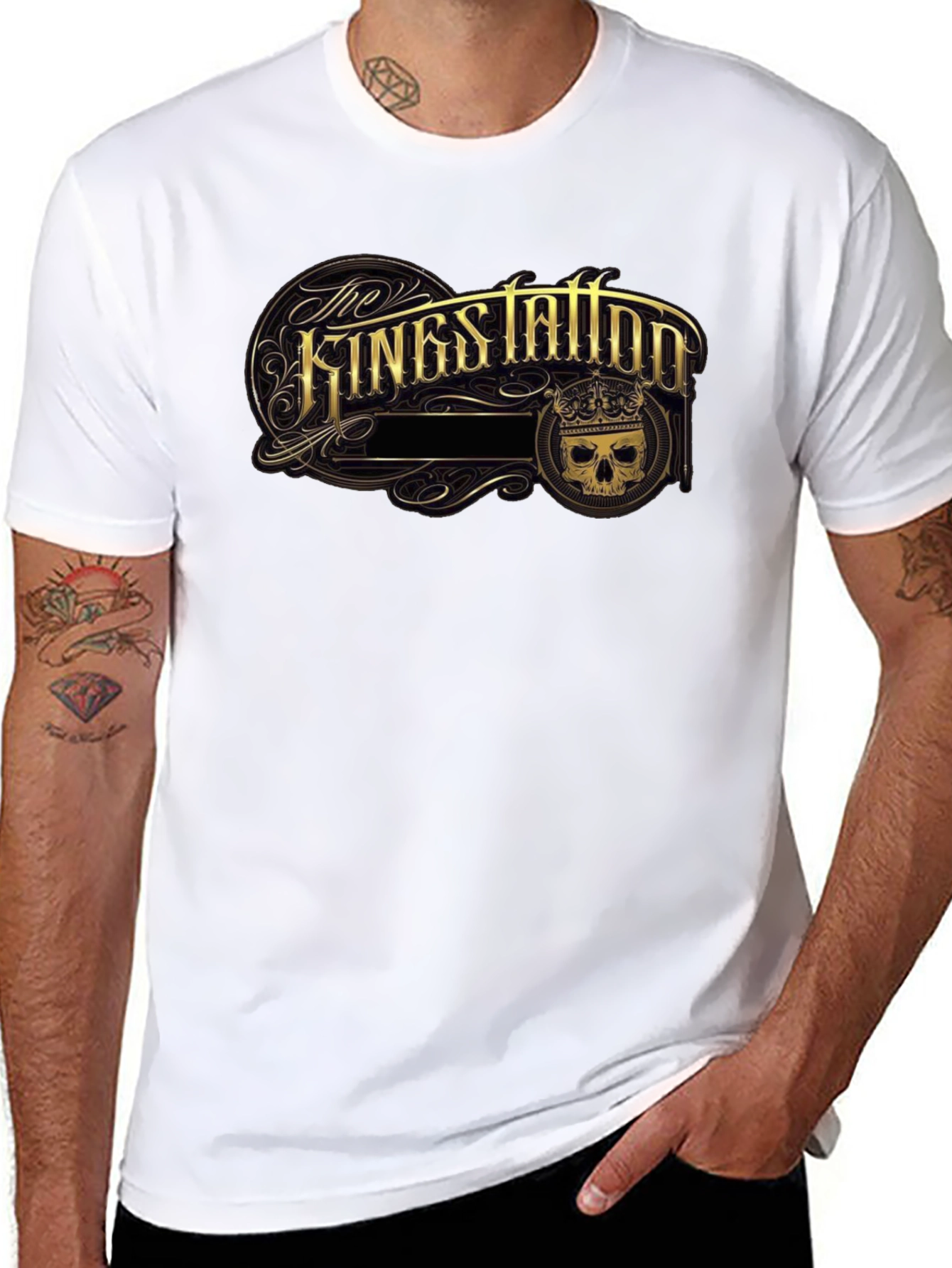 The Kings Tattoo Black Graphic T-Shirt