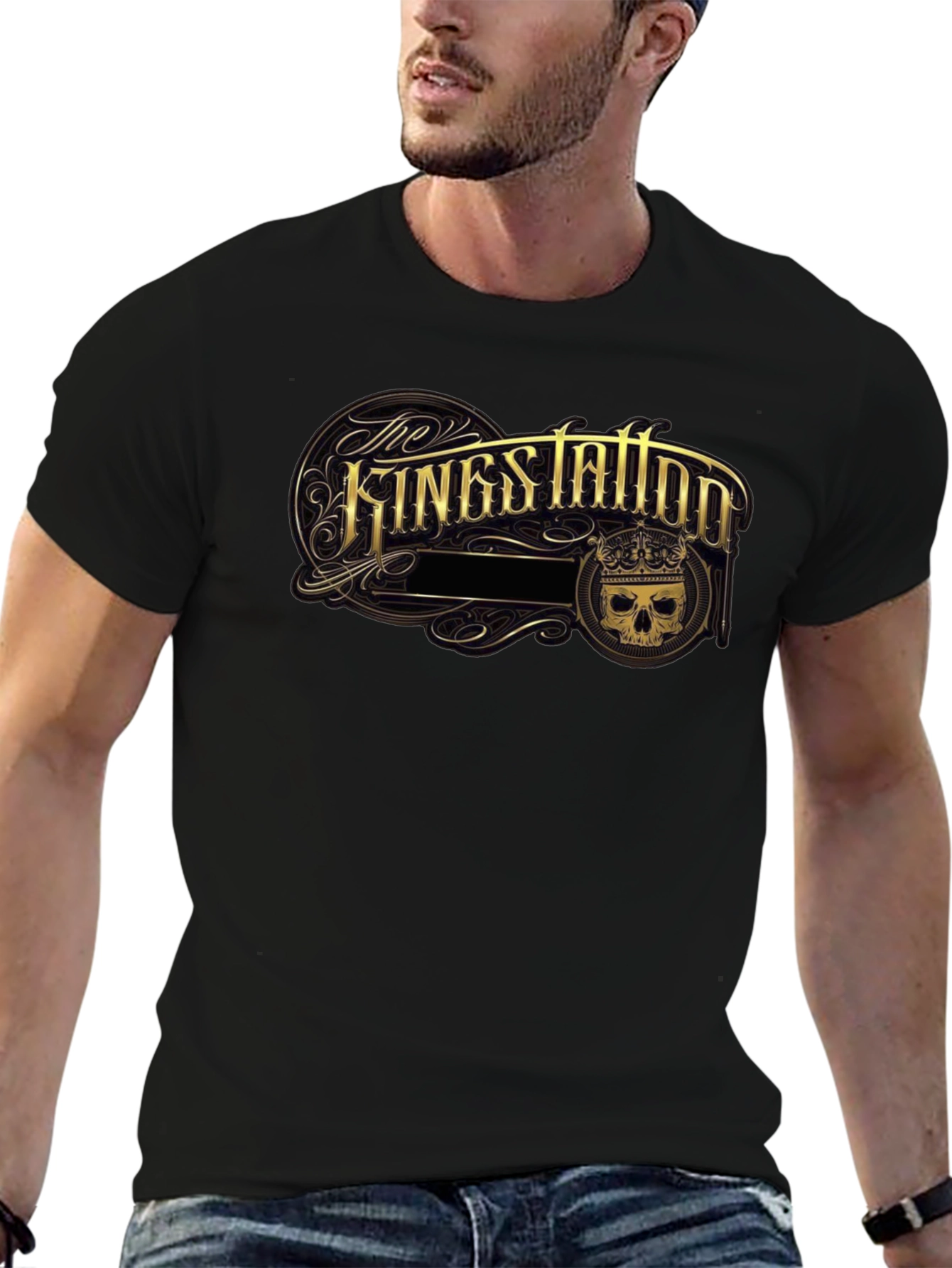 The Kings Tattoo Black Graphic T-Shirt
