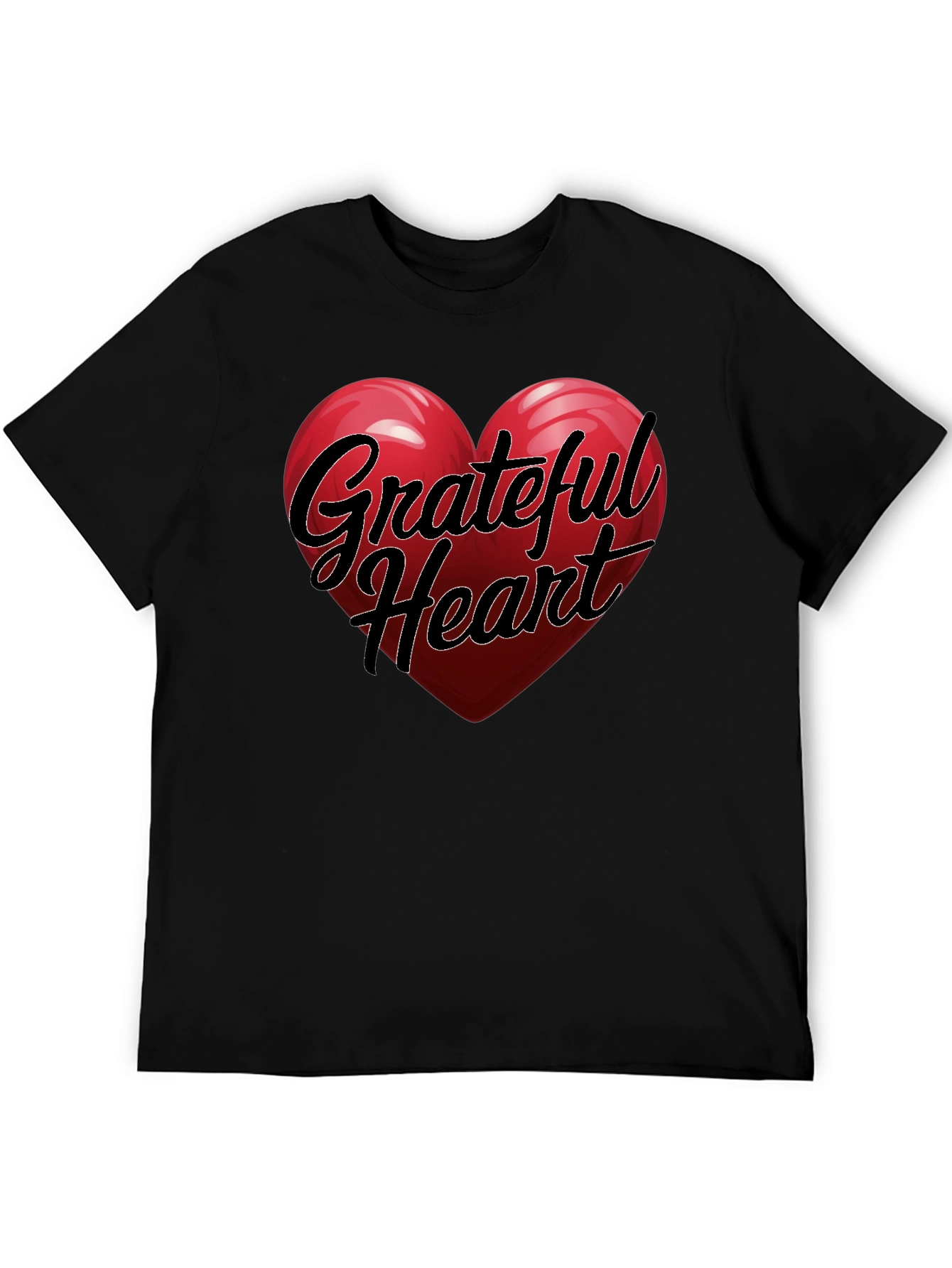 Grateful Heart T-Shirt Black