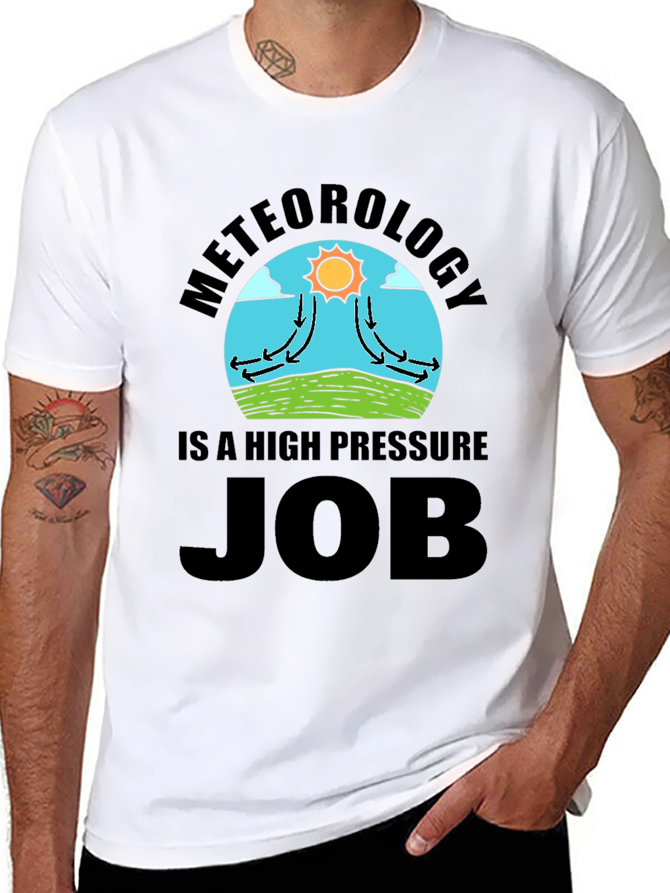 Meteorology High Pressure Job Novelty T-Shirt