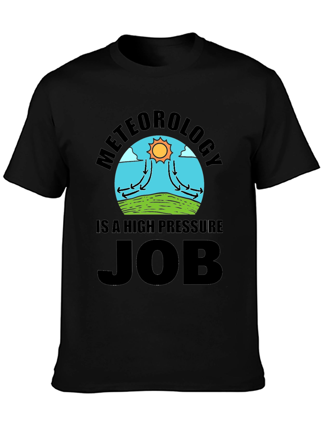 Meteorology High Pressure Job Novelty T-Shirt