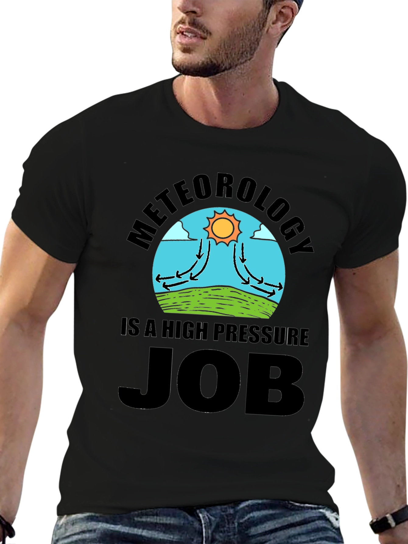 Meteorology High Pressure Job Novelty T-Shirt