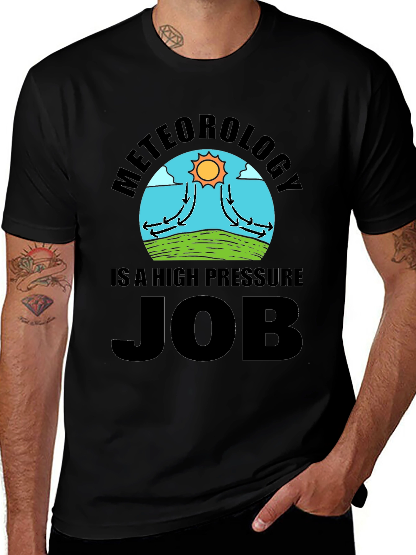 Meteorology High Pressure Job Novelty T-Shirt