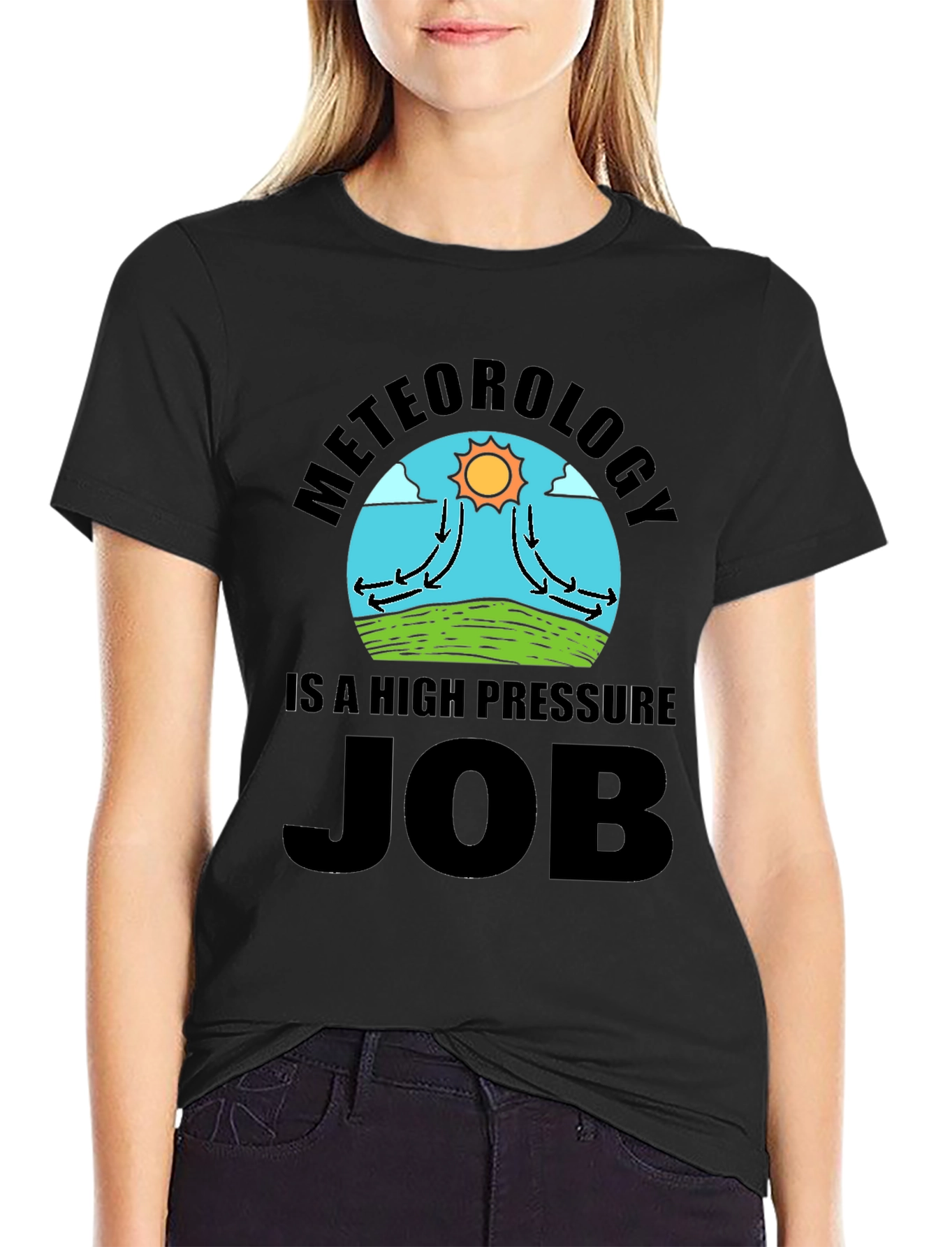 Meteorology High Pressure Job Novelty T-Shirt