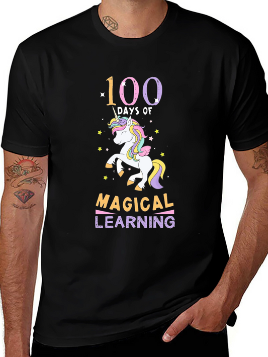 100 Days Magical Learning Unicorn T-Shirt
