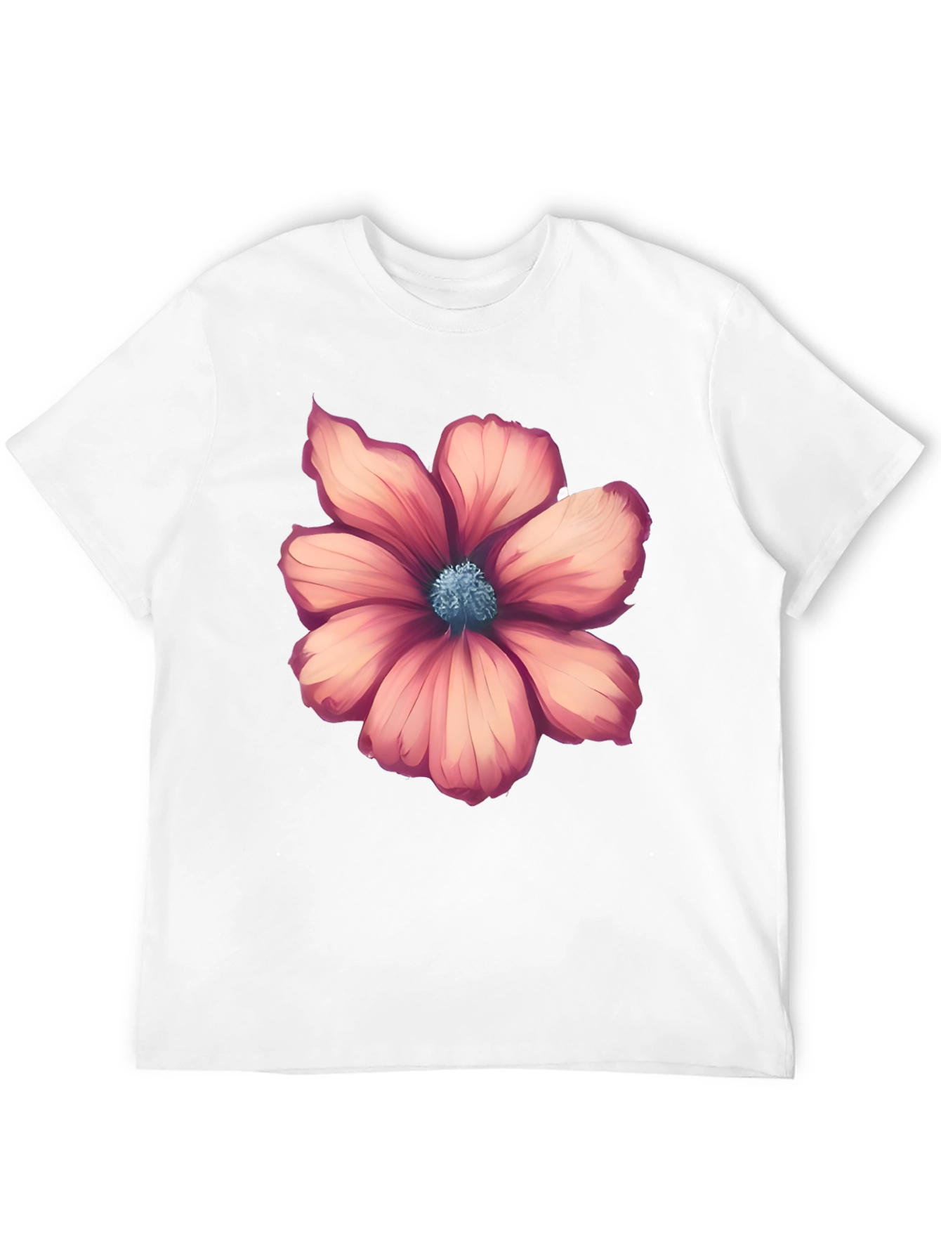 Floral Graphic Tee - Stylish Mens Black T-Shirt