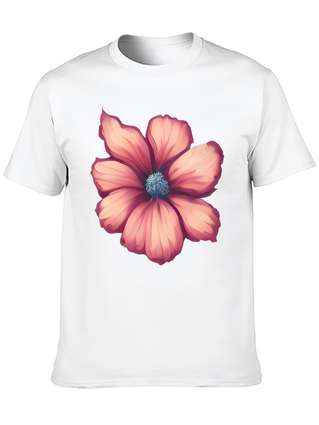 Floral Graphic Tee - Stylish Mens Black T-Shirt