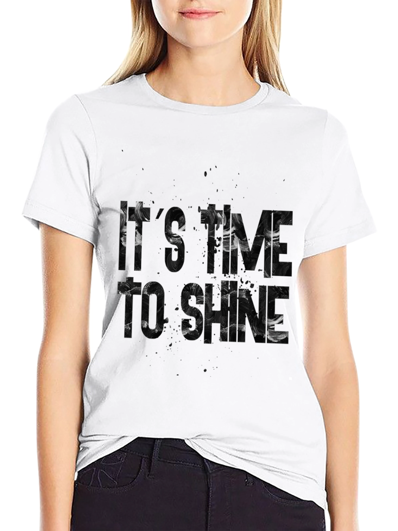 Its My Time to Shine Black Graphic Tee