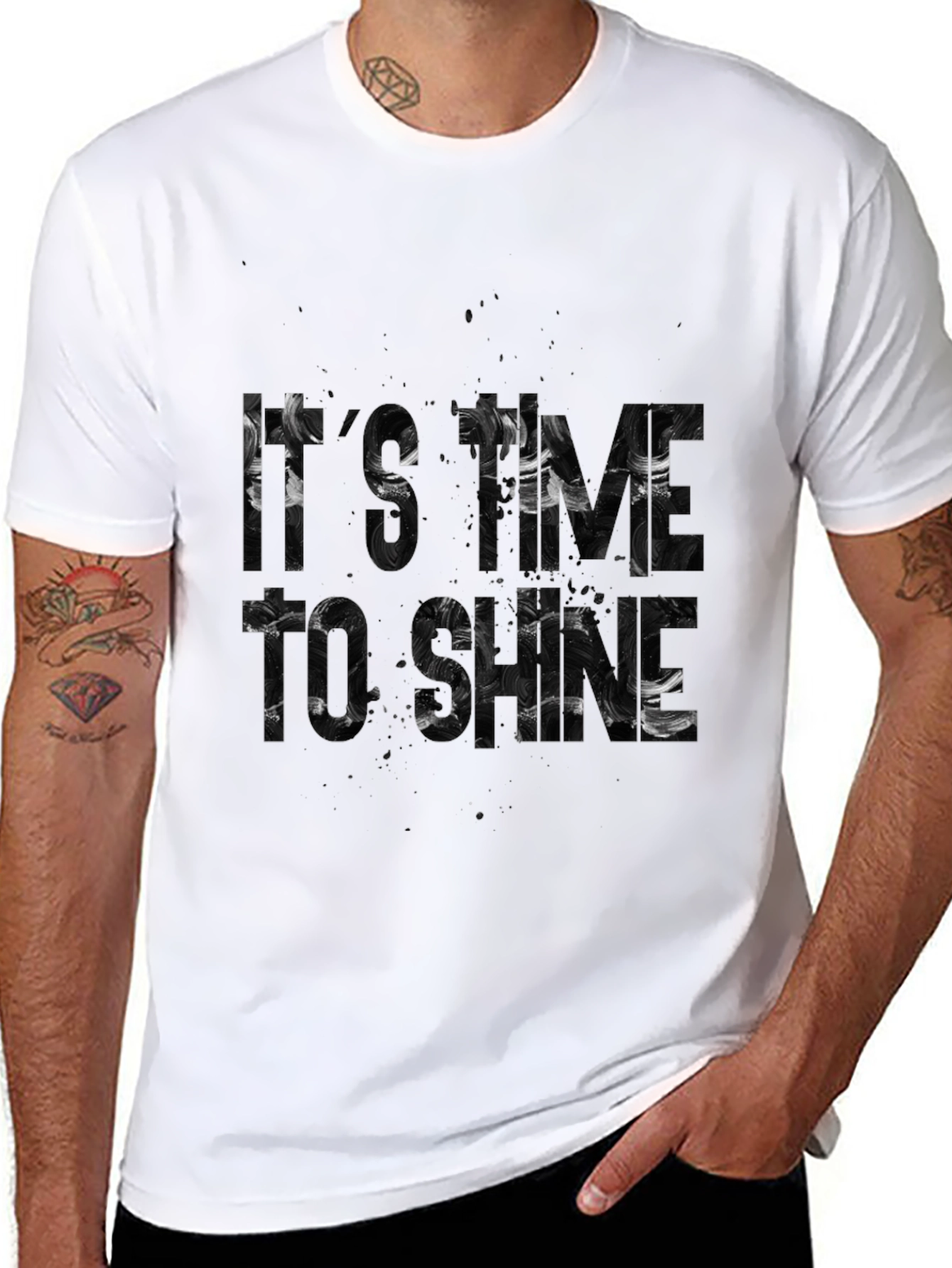 Its My Time to Shine Black Graphic Tee