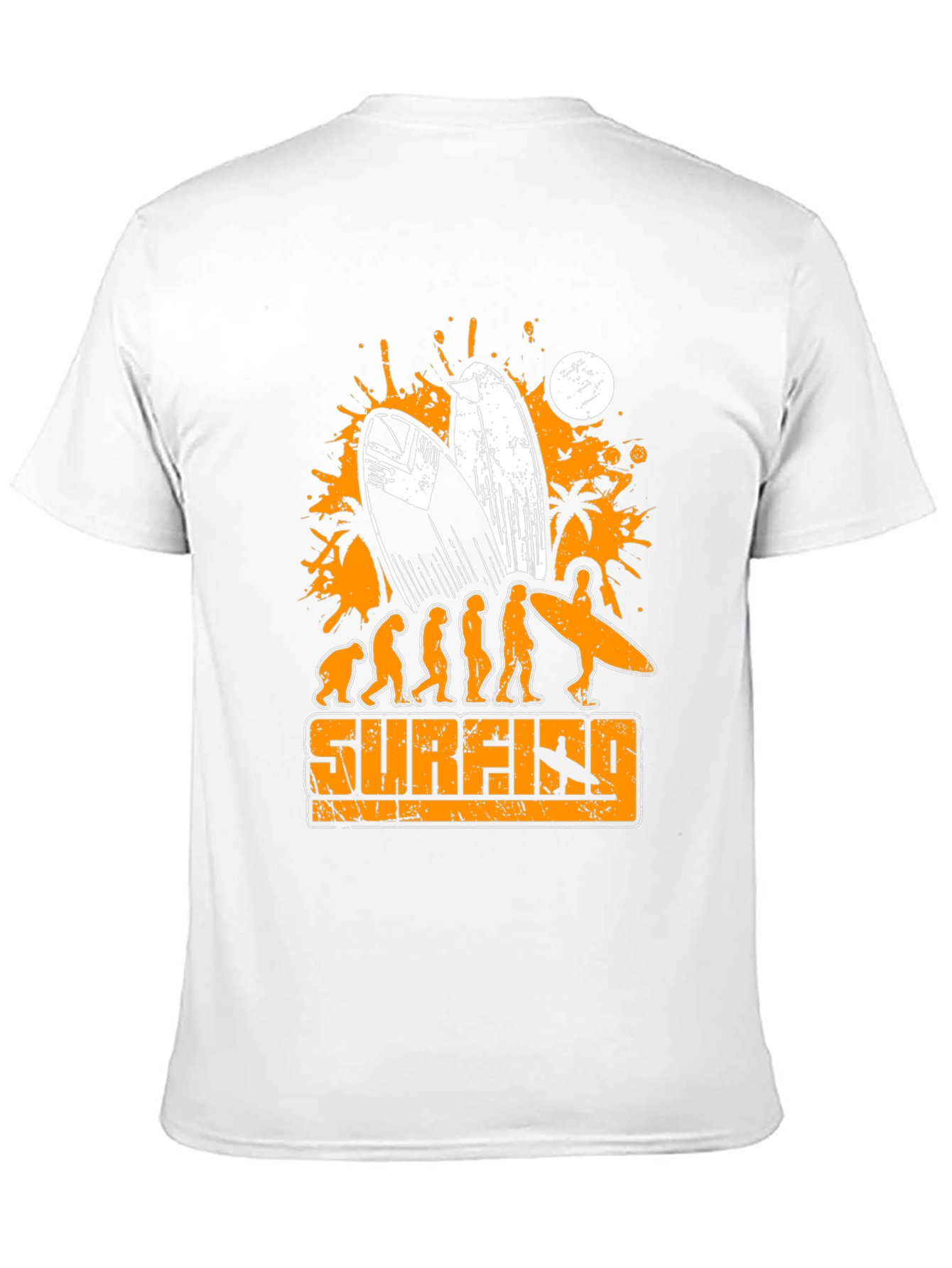Surfing Evolution Graphic T-Shirt - Mens Black Tee