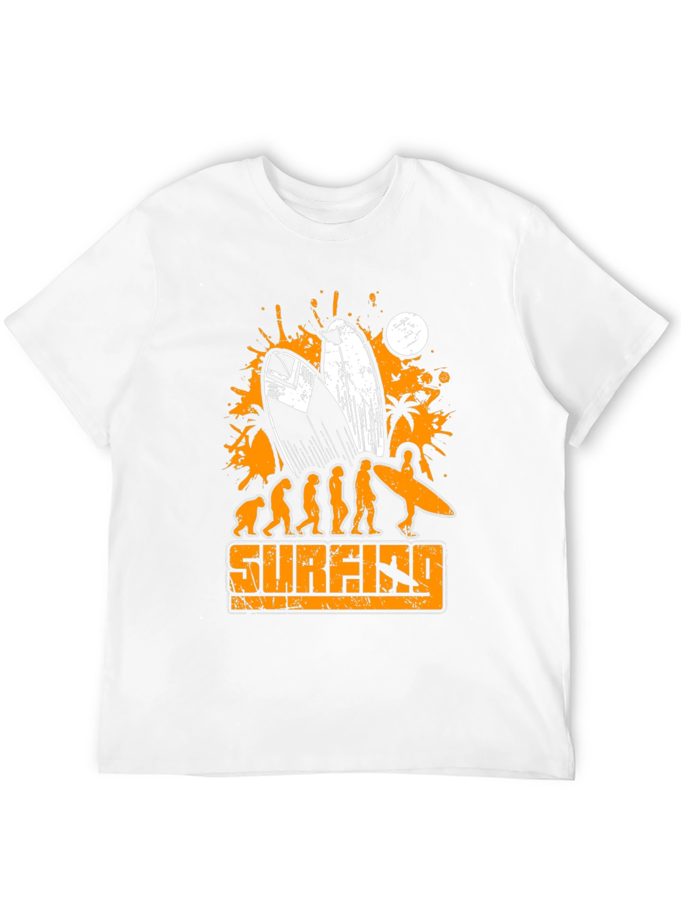 Surfing Evolution Graphic T-Shirt - Mens Black Tee