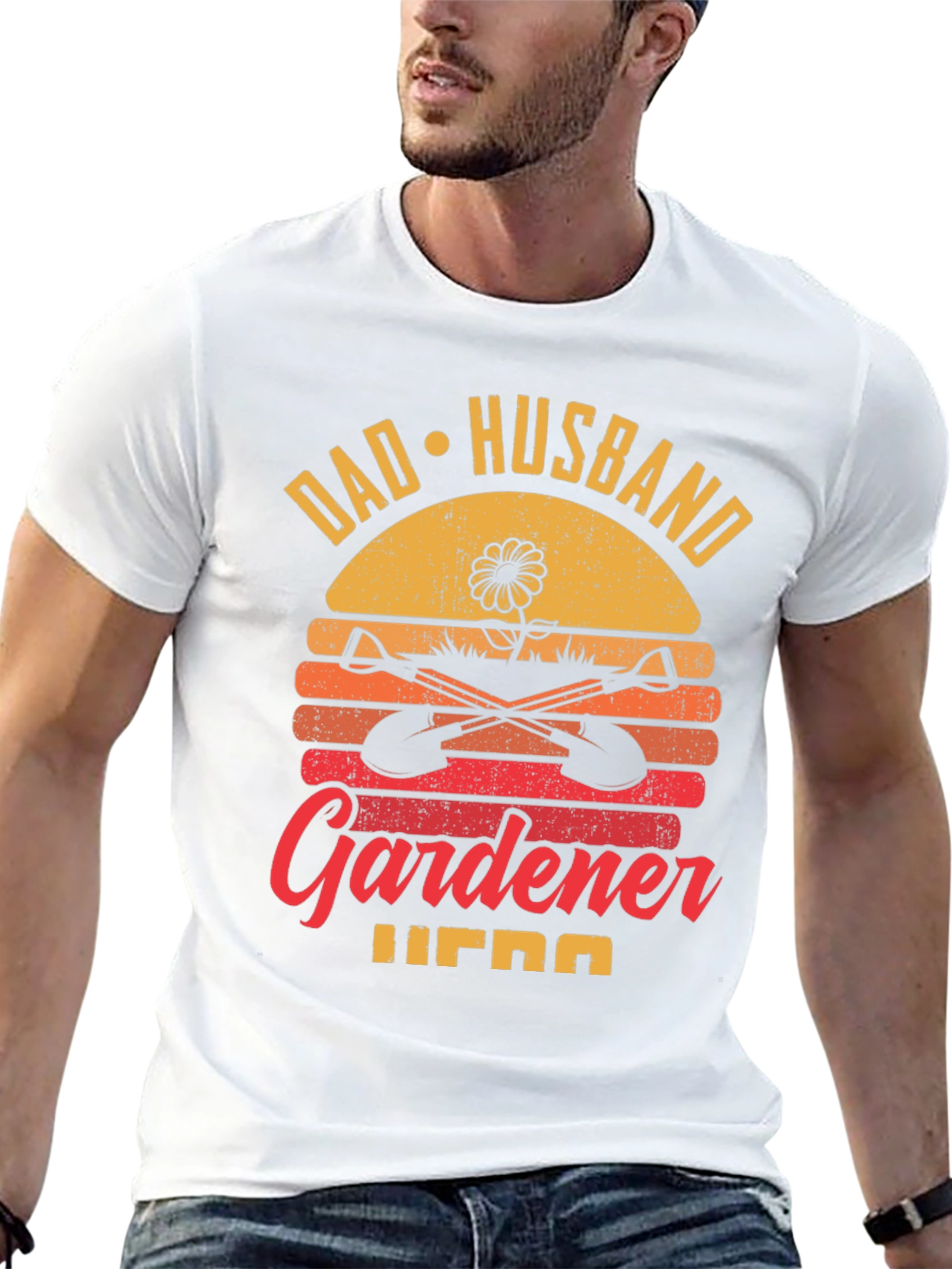 Dad Husband Gardener Hero Graphic Tee