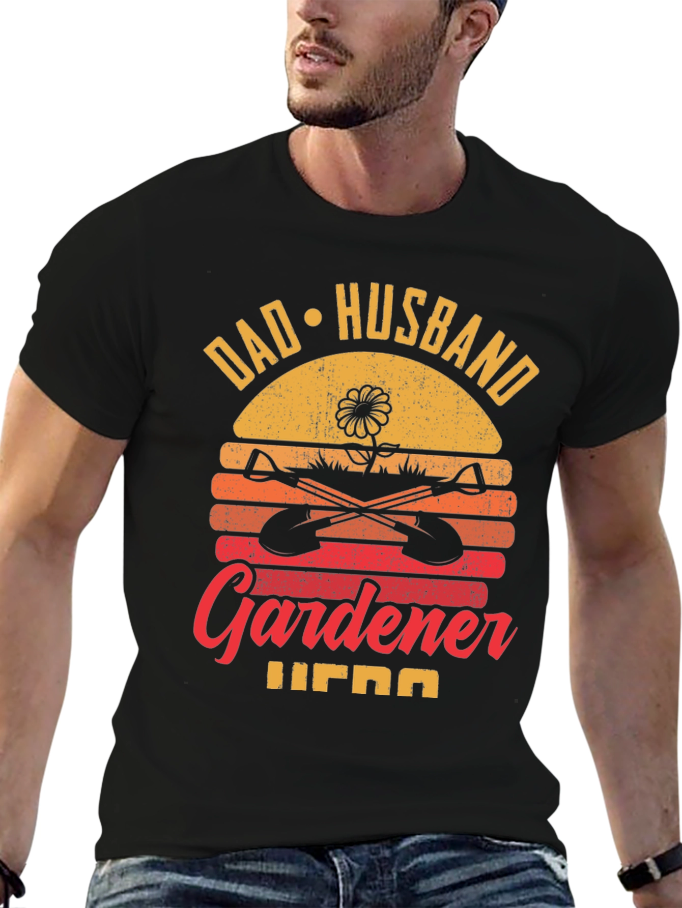 Dad Husband Gardener Hero Graphic Tee