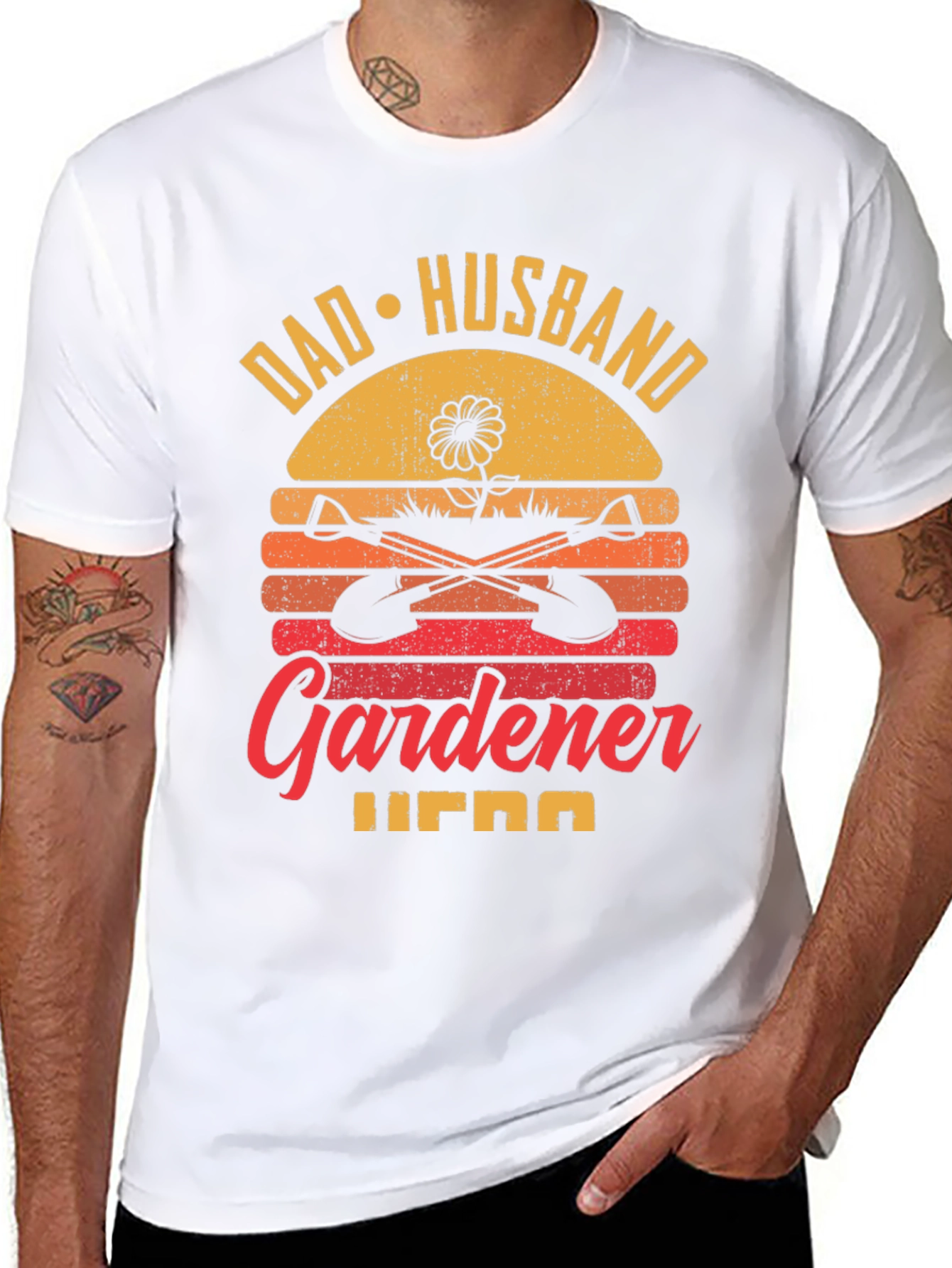 Dad Husband Gardener Hero Graphic Tee