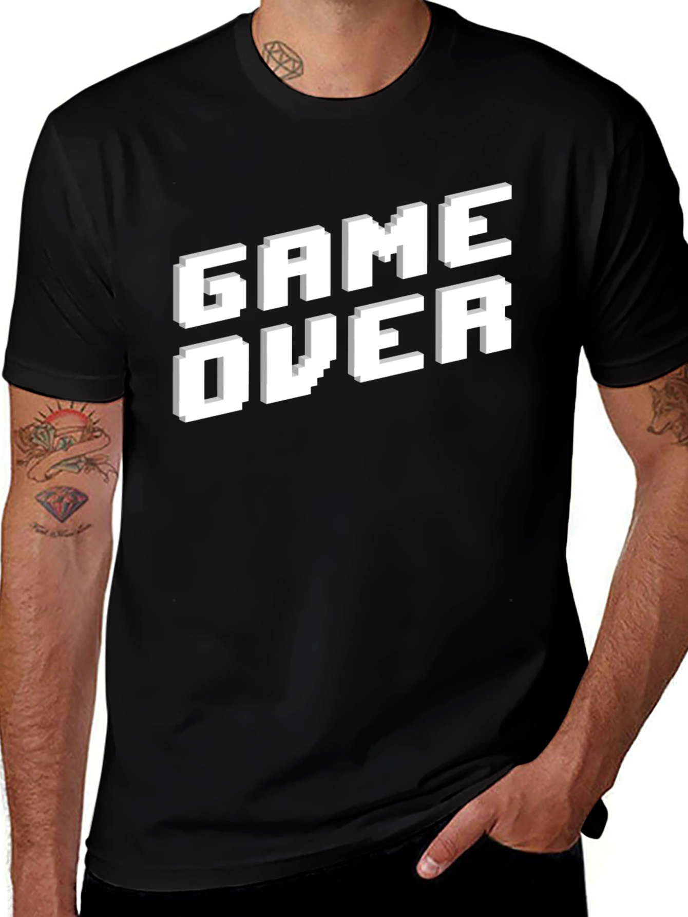 Game Over Pixel Art Graphic T-Shirt