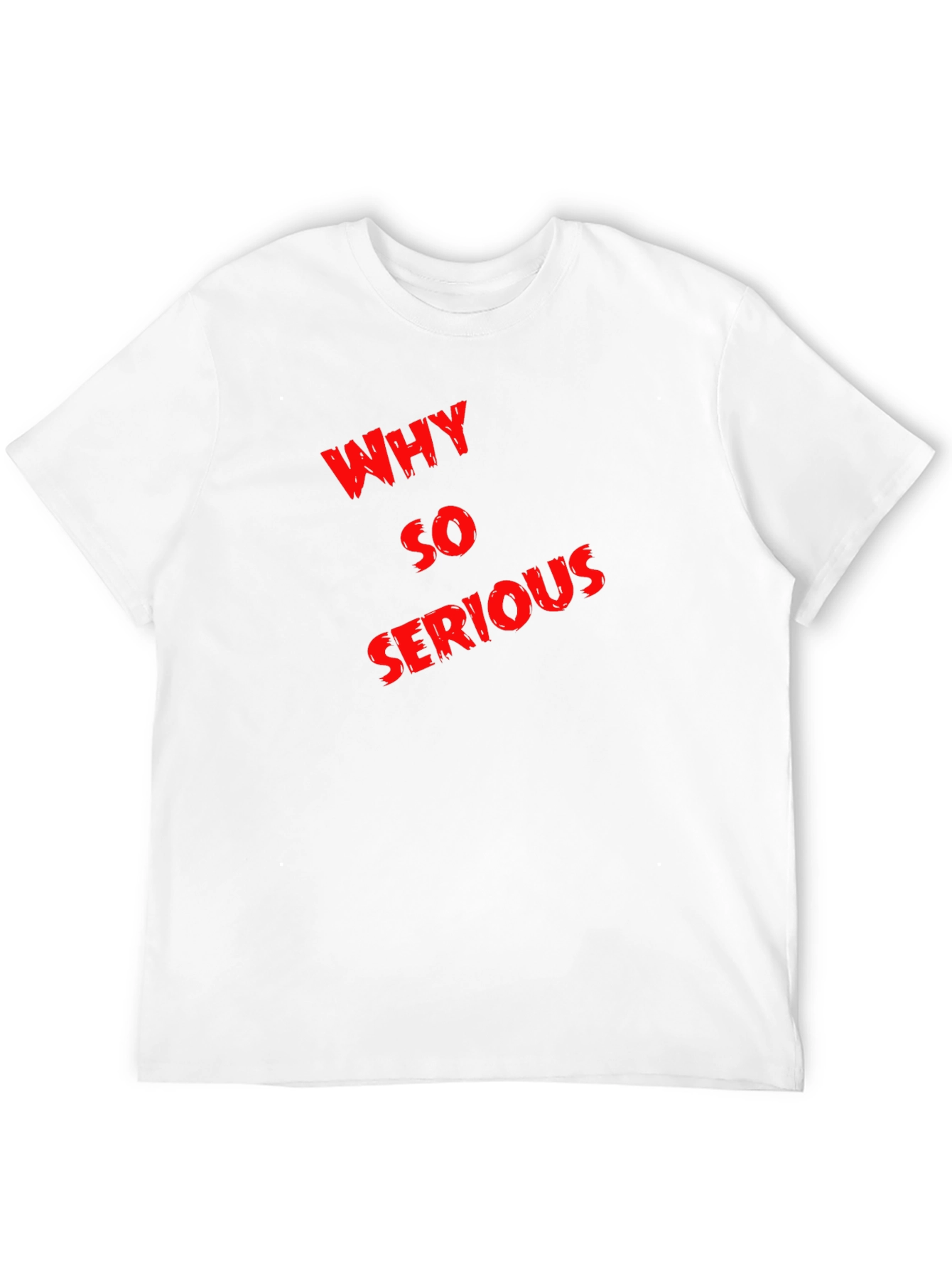 Why So Serious Graphic Tee - Black Cotton T-Shirt