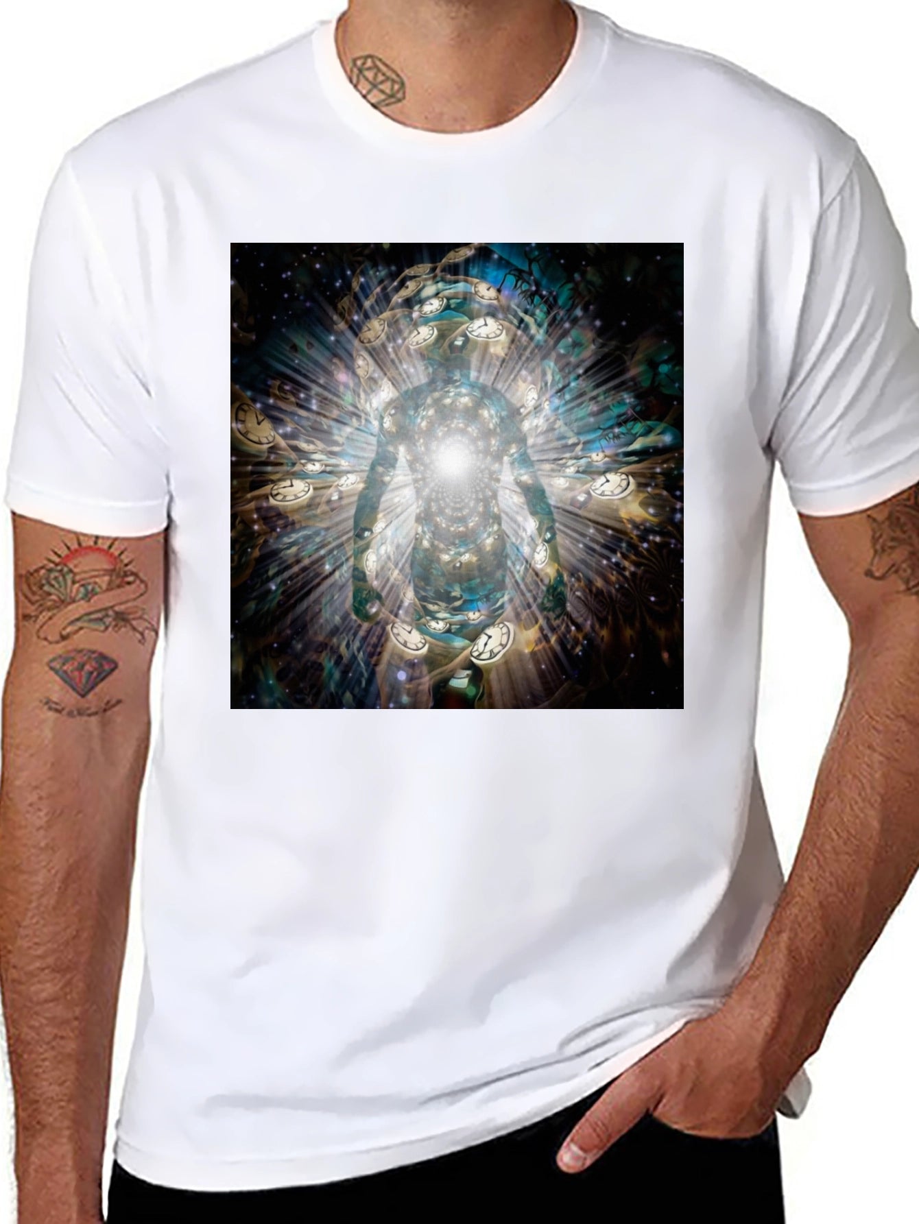 Time Traveler T-Shirt - Black Cotton Tee