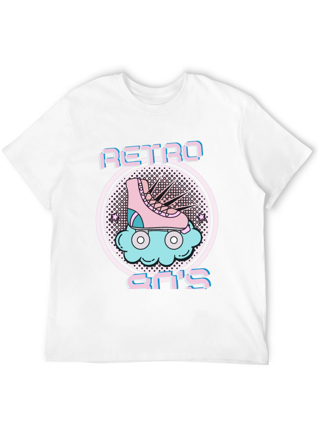 Retro 80s Roller Skate Graphic Tee