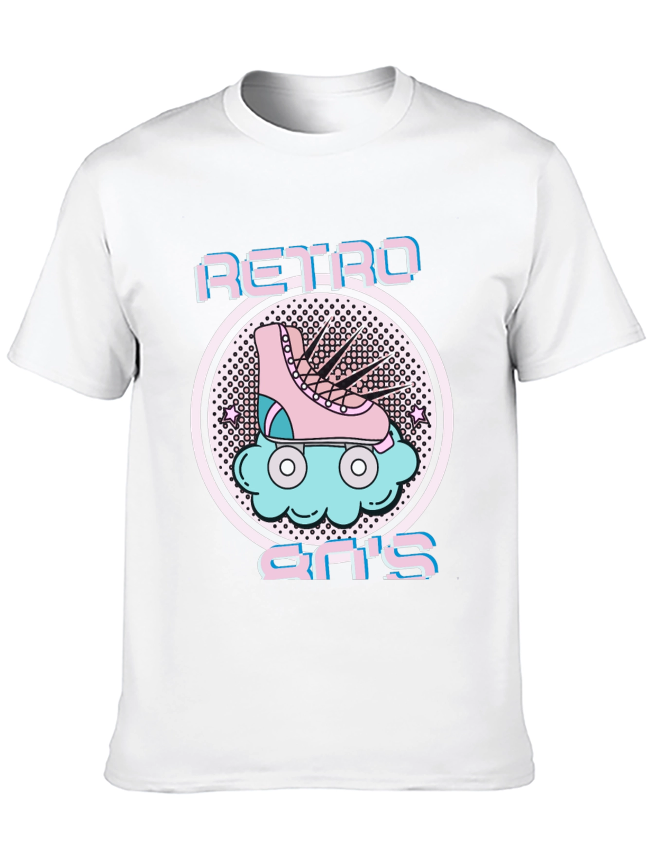 Retro 80s Roller Skate Graphic Tee