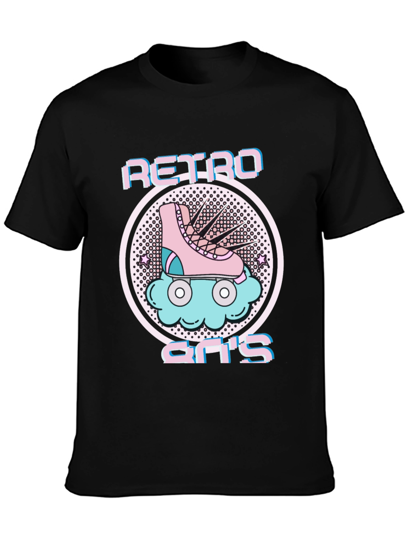 Retro 80s Roller Skate Graphic Tee