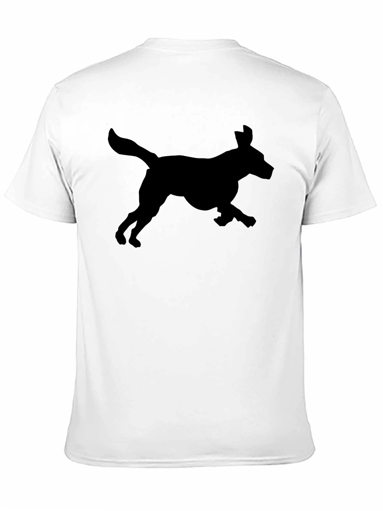 Dog Silhouette Black T-Shirt