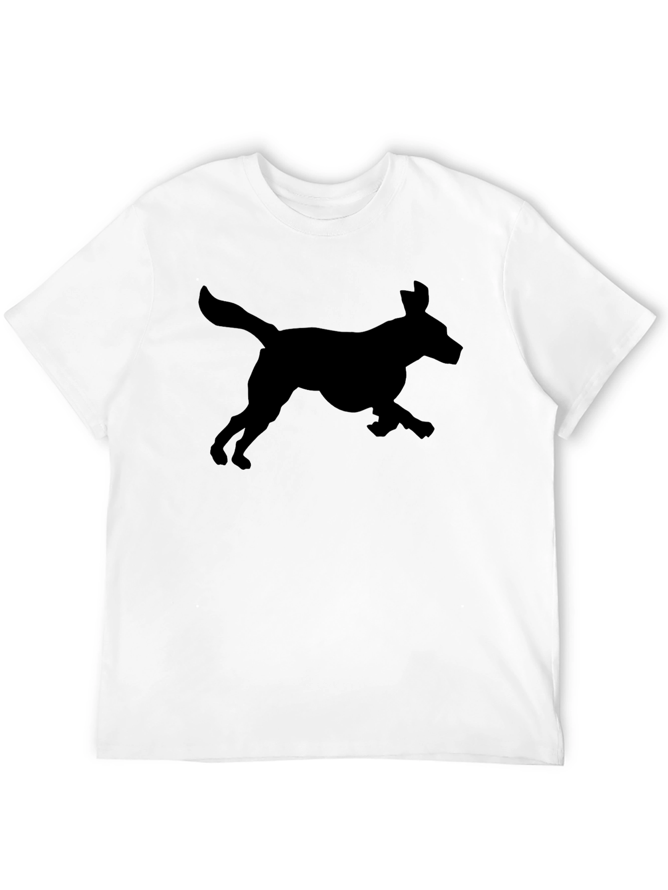 Dog Silhouette Black T-Shirt