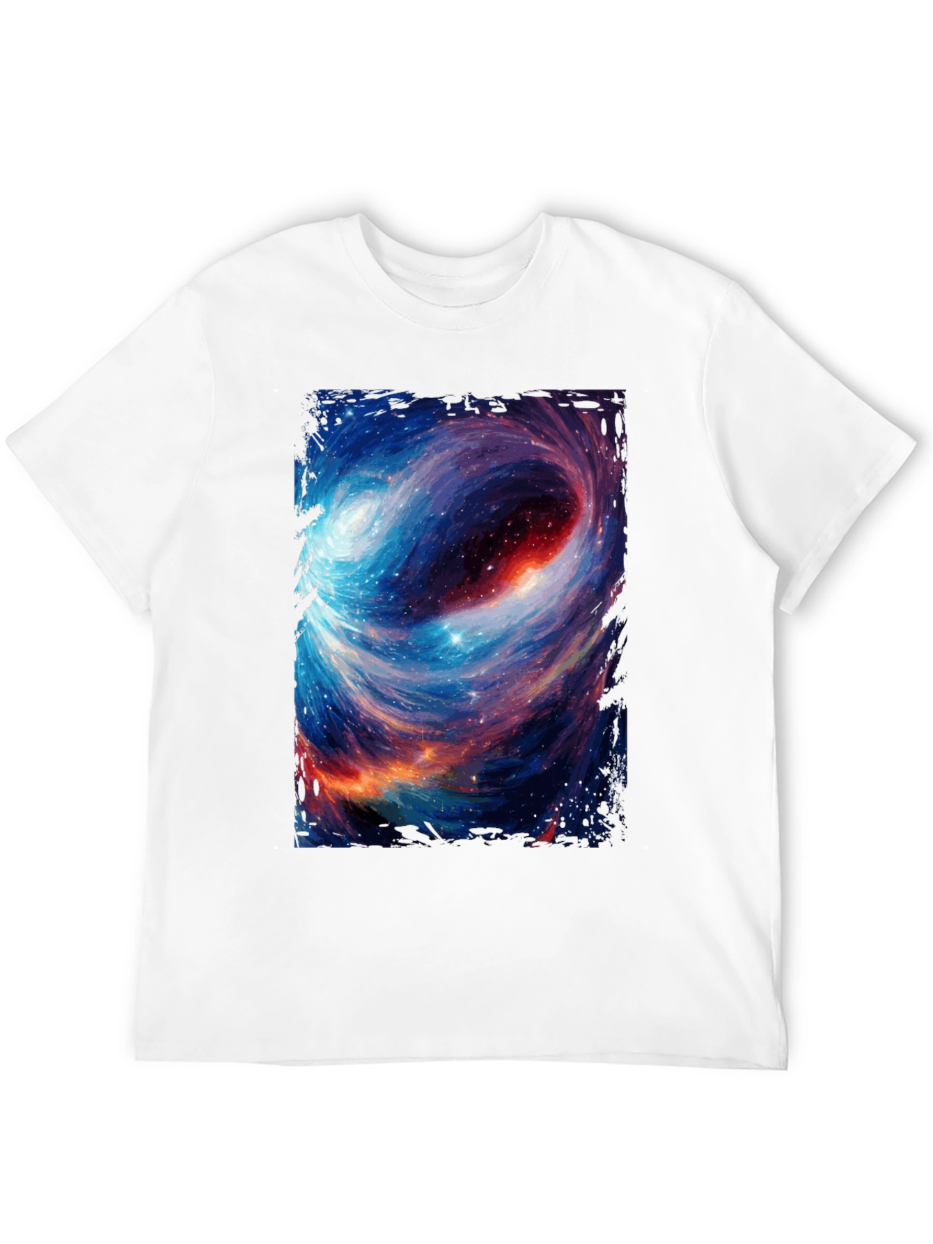 Nebula Vortex Graphic Tee - Space Design