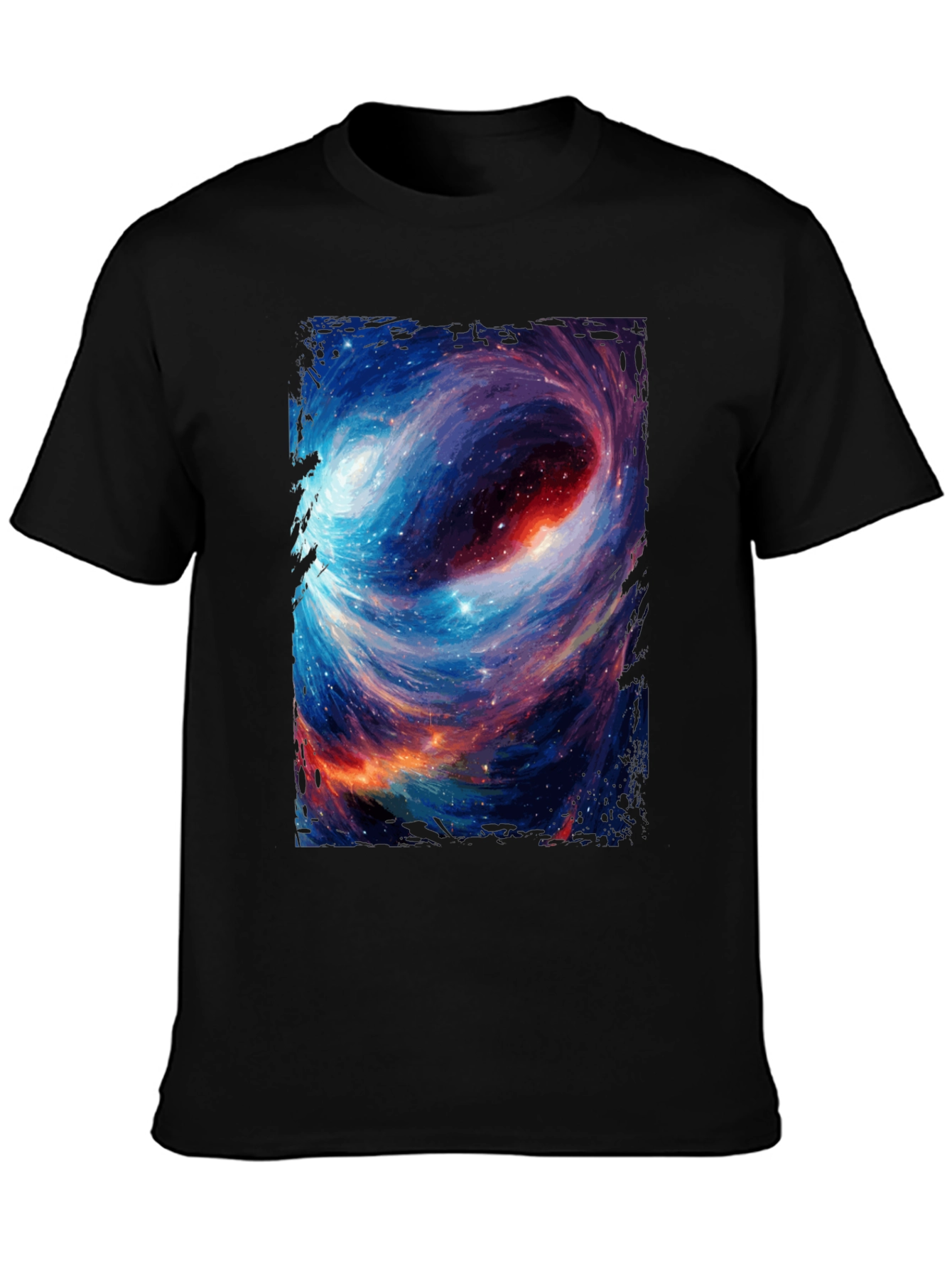 Nebula Vortex Graphic Tee - Space Design