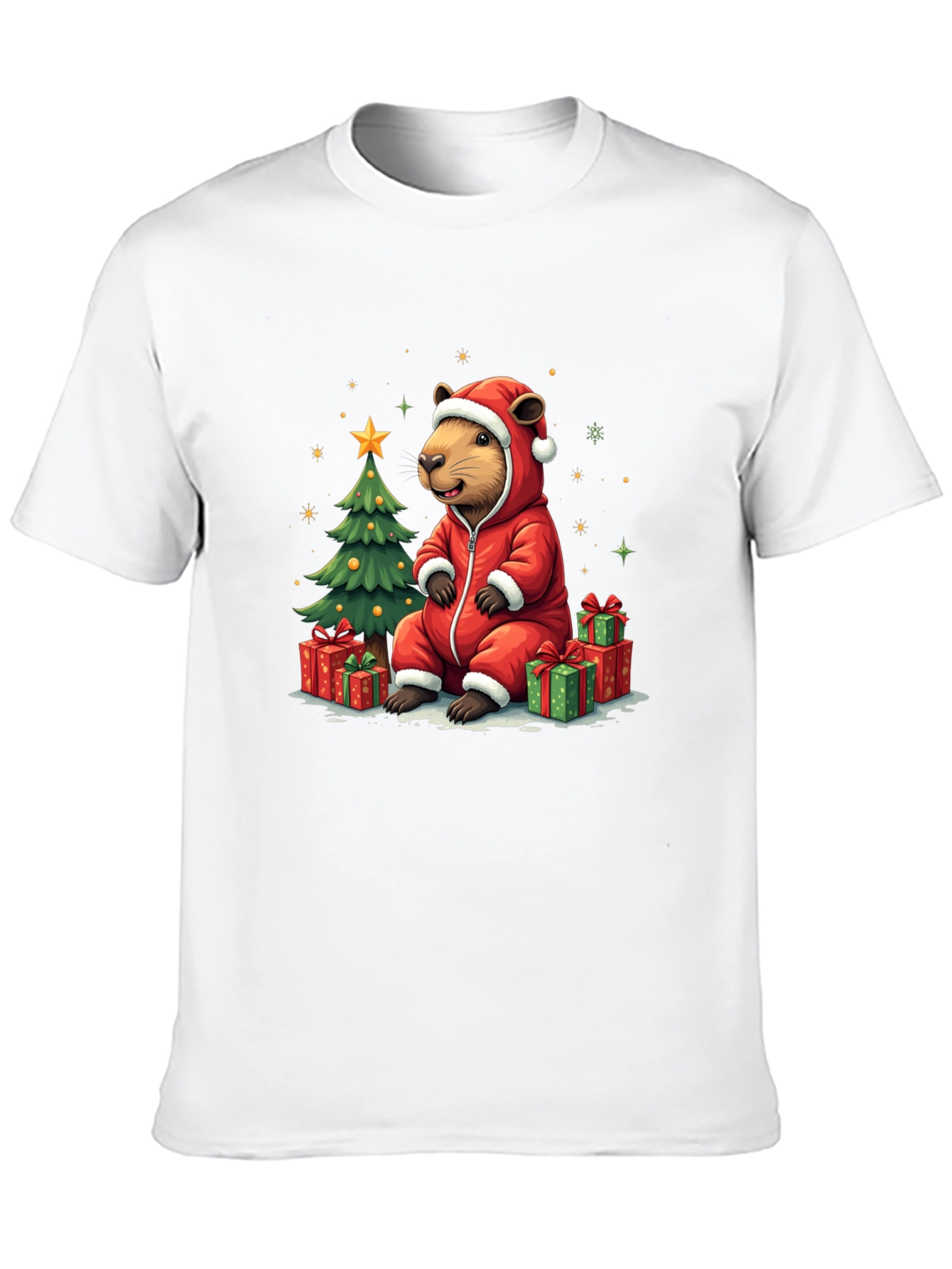 Festive Beaver Christmas T-Shirt